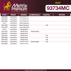 Metrix Premium Rear Disc Brake Pad Set 93734MC OEM fit spare parts