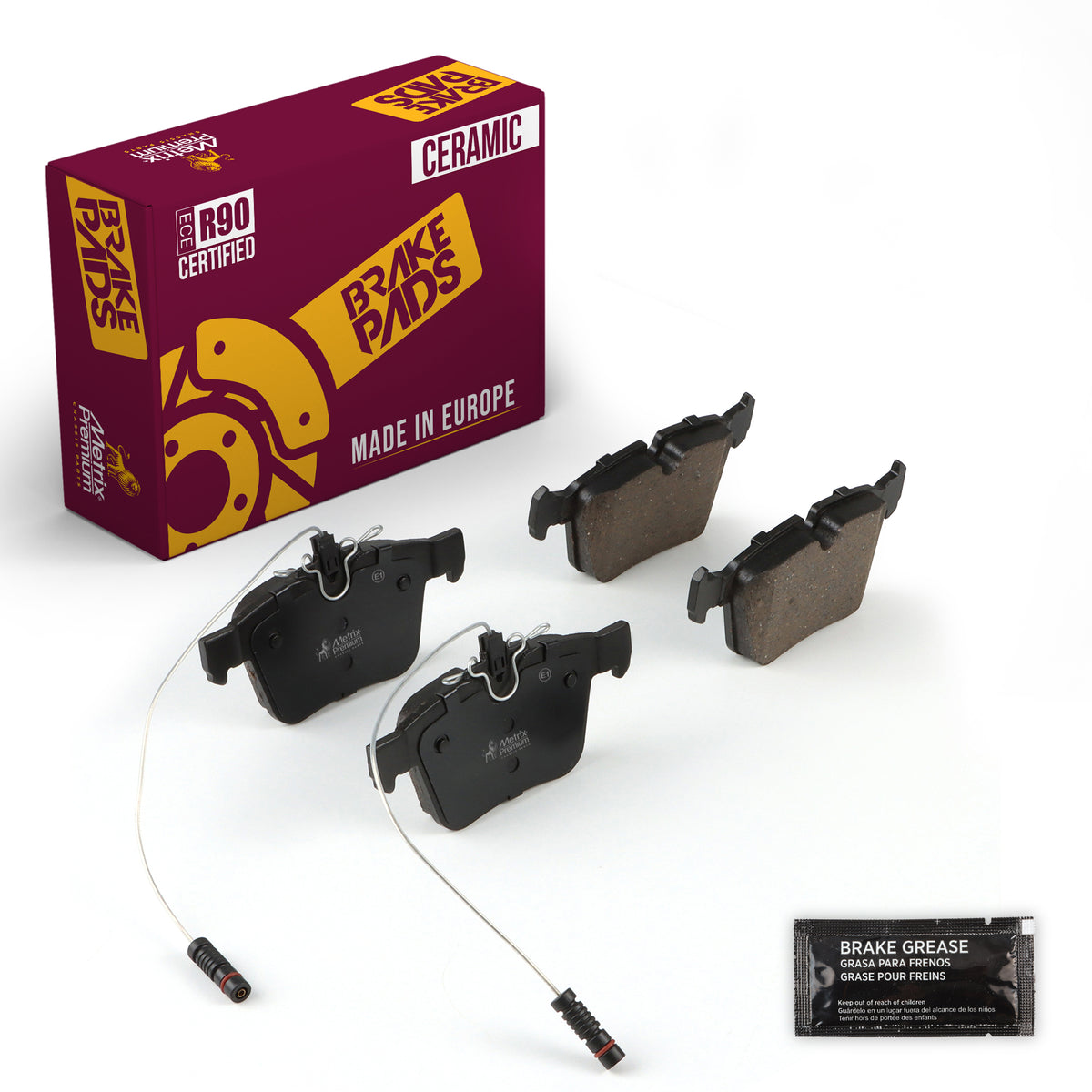 Metrix Premium Chassis Parts Rear Disc Brake Pad Set 93747MC for MERCEDES-BENZ