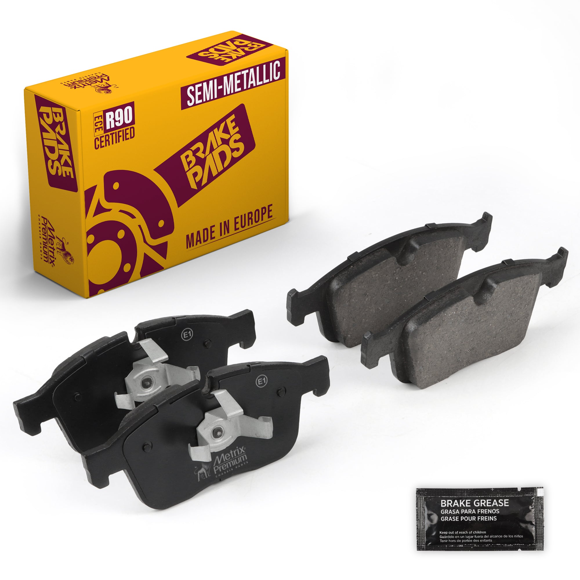Metrix Premium Chassis Parts Front Disc Brake Pad Set 93755MS OEM fit auto parts