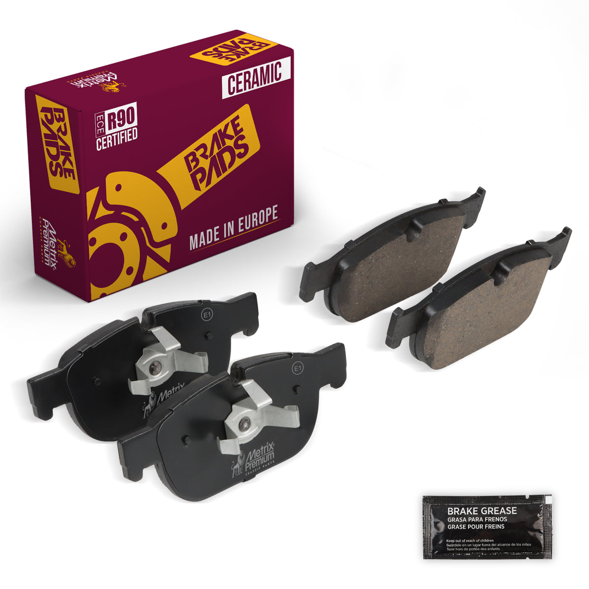Metrix Premium Front Disc Brake Pad Set 93756MC OEM fit auto parts