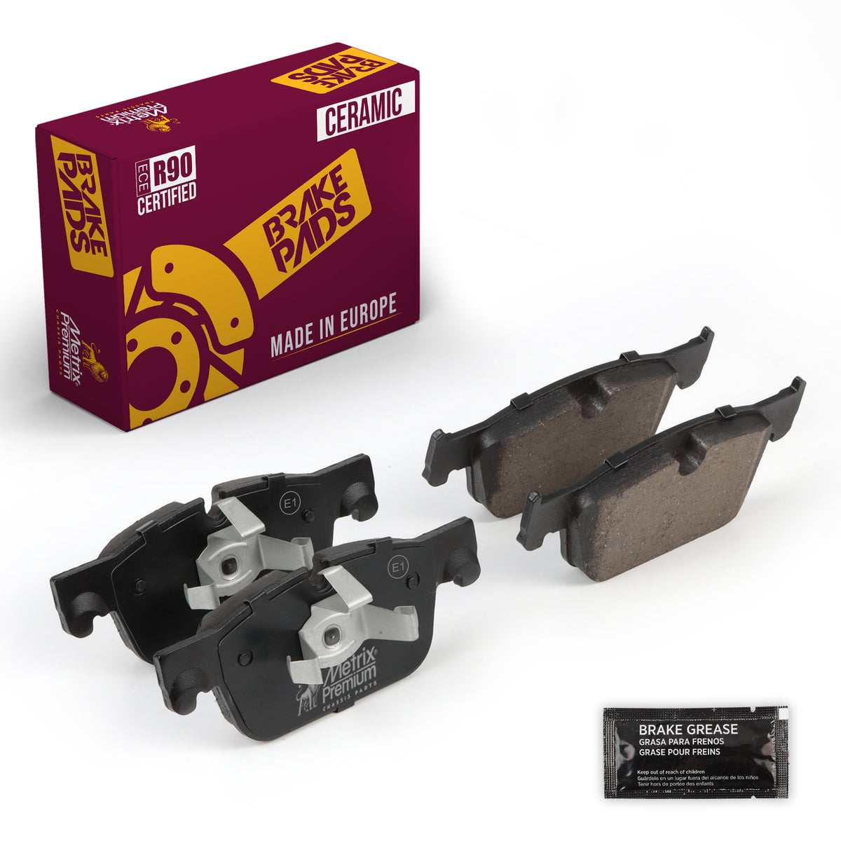 Metrix Premium Front Disc Brake Pad Set 93757MC OEM fit auto parts