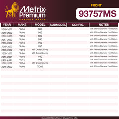 Metrix Premium Chassis Parts  suspension steering brake parts