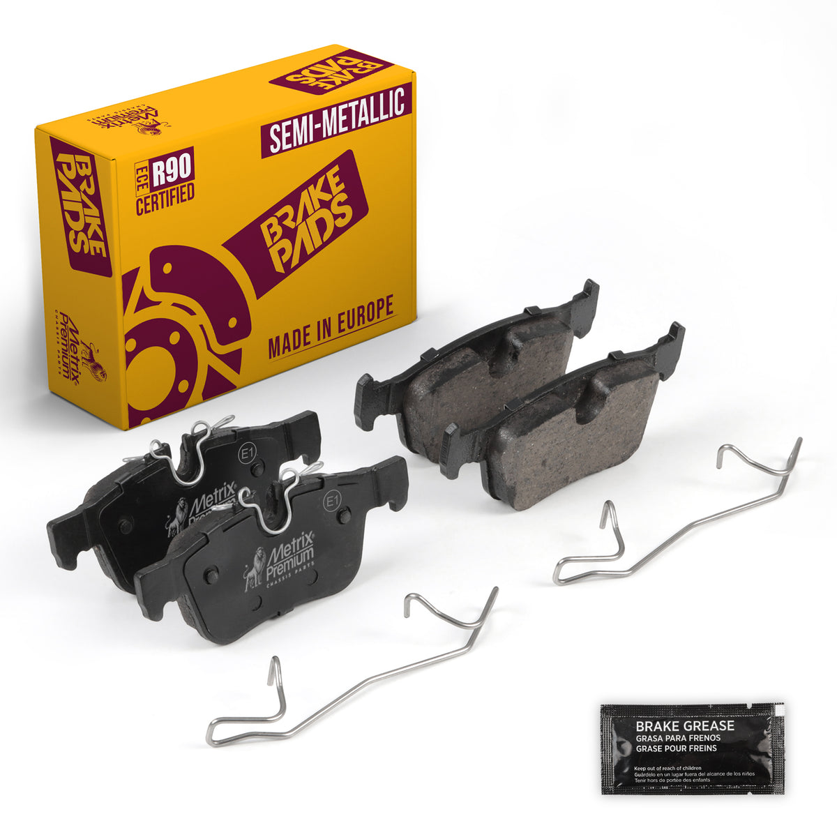 Metrix Premium Chassis Parts Rear Disc Brake Pad Set 93761MS OEM fit auto parts