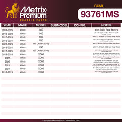 Metrix Premium Chassis Parts  suspension steering brake parts