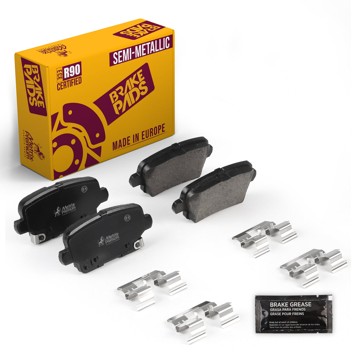 Metrix Premium Chassis Parts Rear Disc Brake Pad Set 93764MS OEM fit auto parts