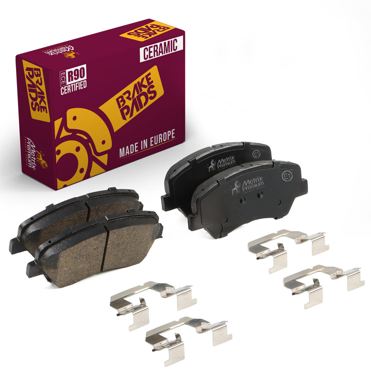 Metrix Premium Front Disc Brake Pad Set 93780MC OEM fit auto parts