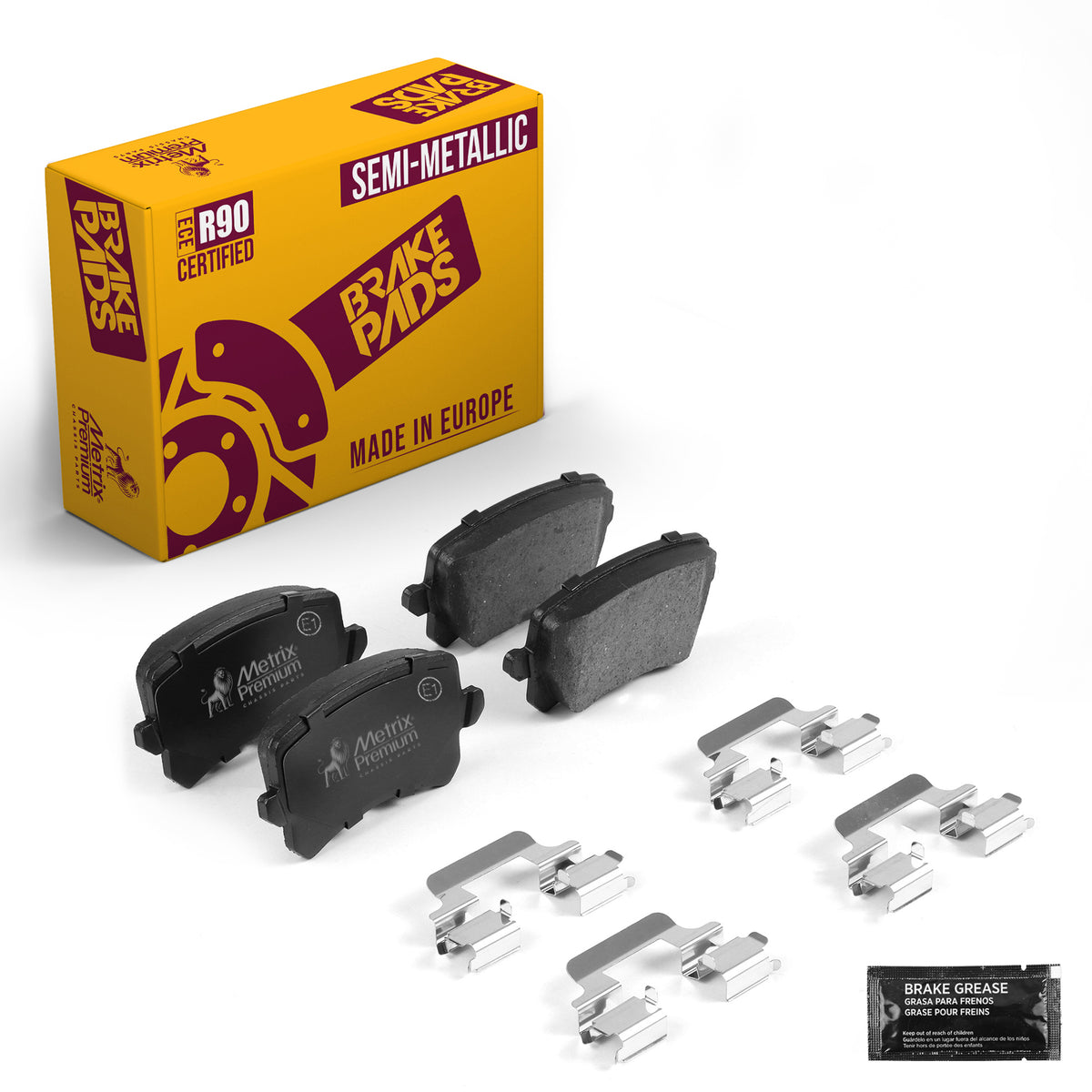 Metrix Premium Chassis Parts Rear Disc Brake Pad Set 93787MS OEM fit auto parts
