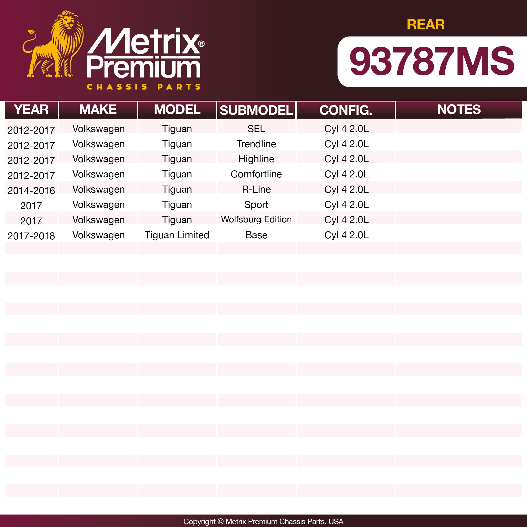 Metrix Premium Chassis Parts https://www.metrixpremium.com/FTP/BrakePAD/BRAKEPADLISTING/05-MAY/12052026pads/93787MS/93787MS02.jpg OE perfect fit auto parts