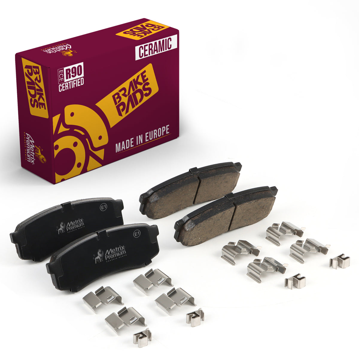 Metrix Premium Rear Disc Brake Pad Set 93792MC OEM fit auto parts