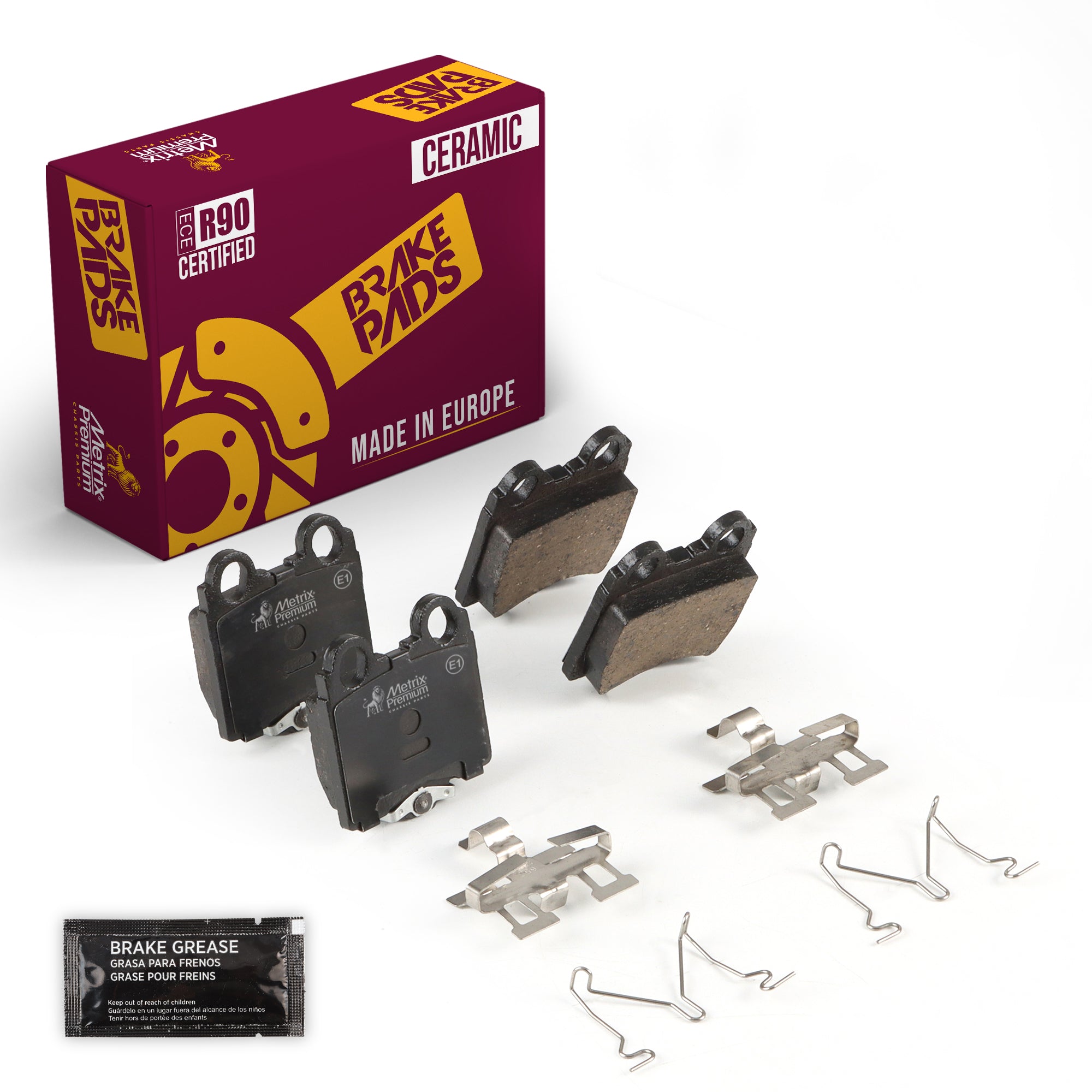 Metrix Premium Chassis Parts Rear Disc Brake Pad Set 93828MC OEM fit auto parts