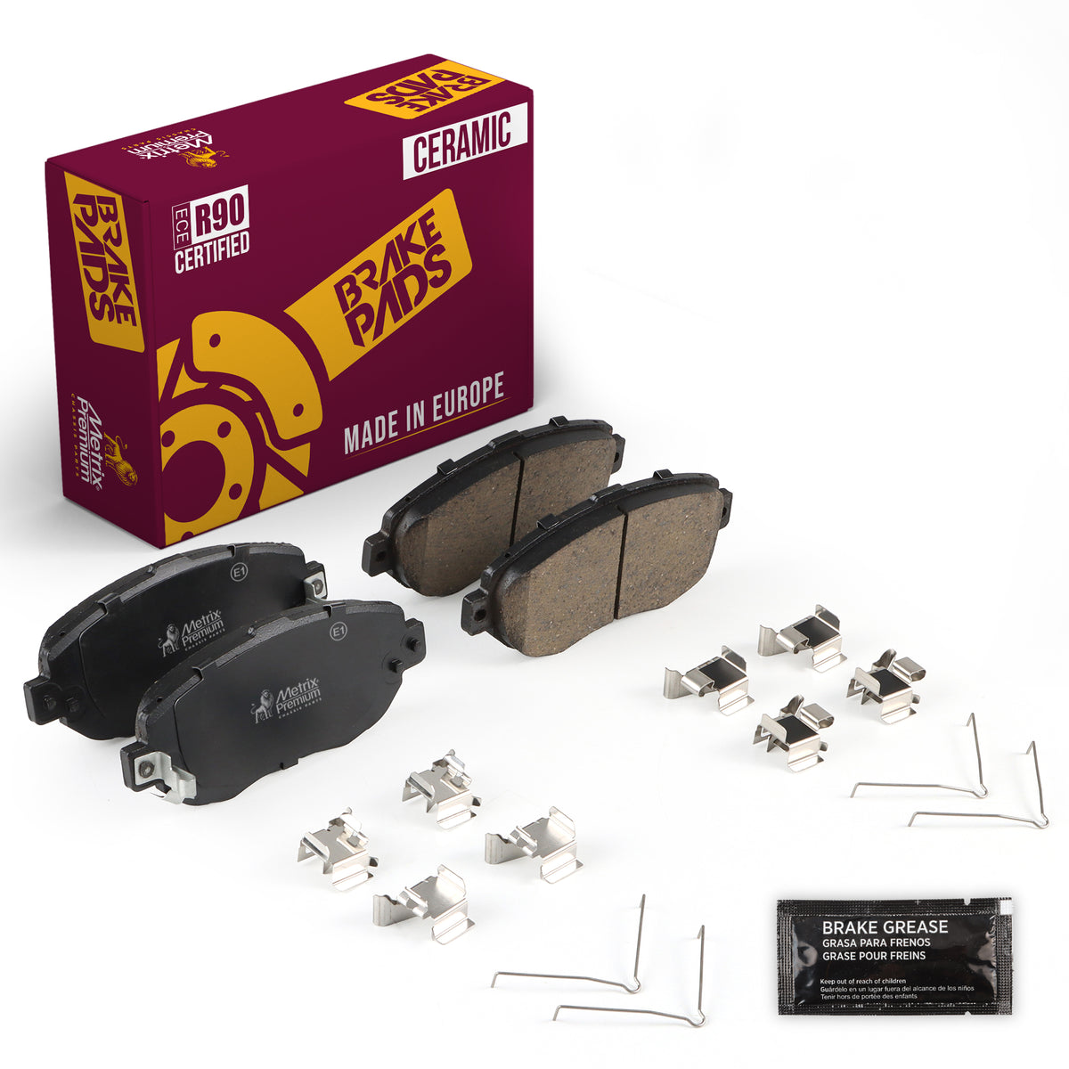 Metrix Premium Chassis Parts Front Disc Brake Pad Set 93831MC OEM fit auto parts