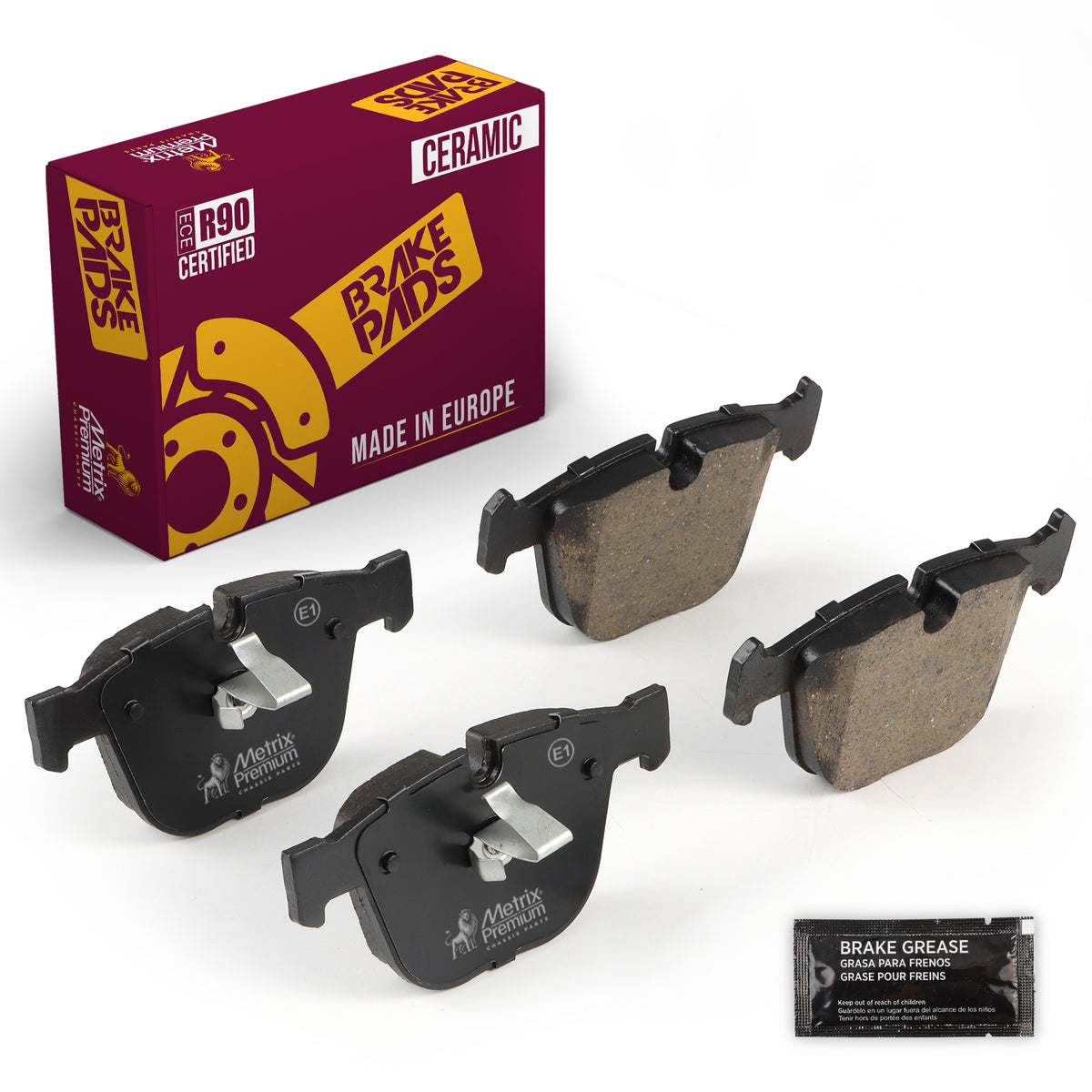 Metrix Premium Chassis Parts Rear Disc Brake Pad Set 93832MC OEM fit auto parts