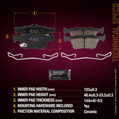 Metrix Premium Rear Disc Brake Pad Set 93843MC aftermarket car parts
