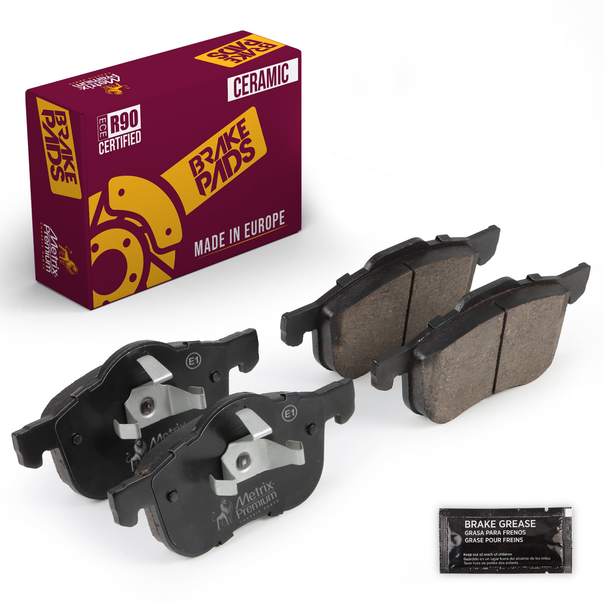 Metrix Premium Front Disc Brake Pad Set 93844MC OEM fit auto parts