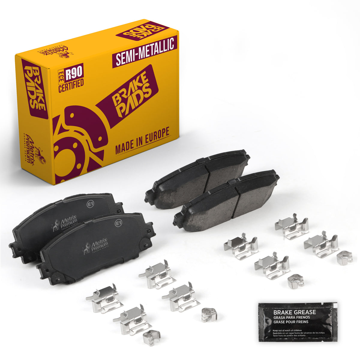 Metrix Premium Chassis Parts Front Disc Brake Pad Set 93852MS OEM fit auto parts