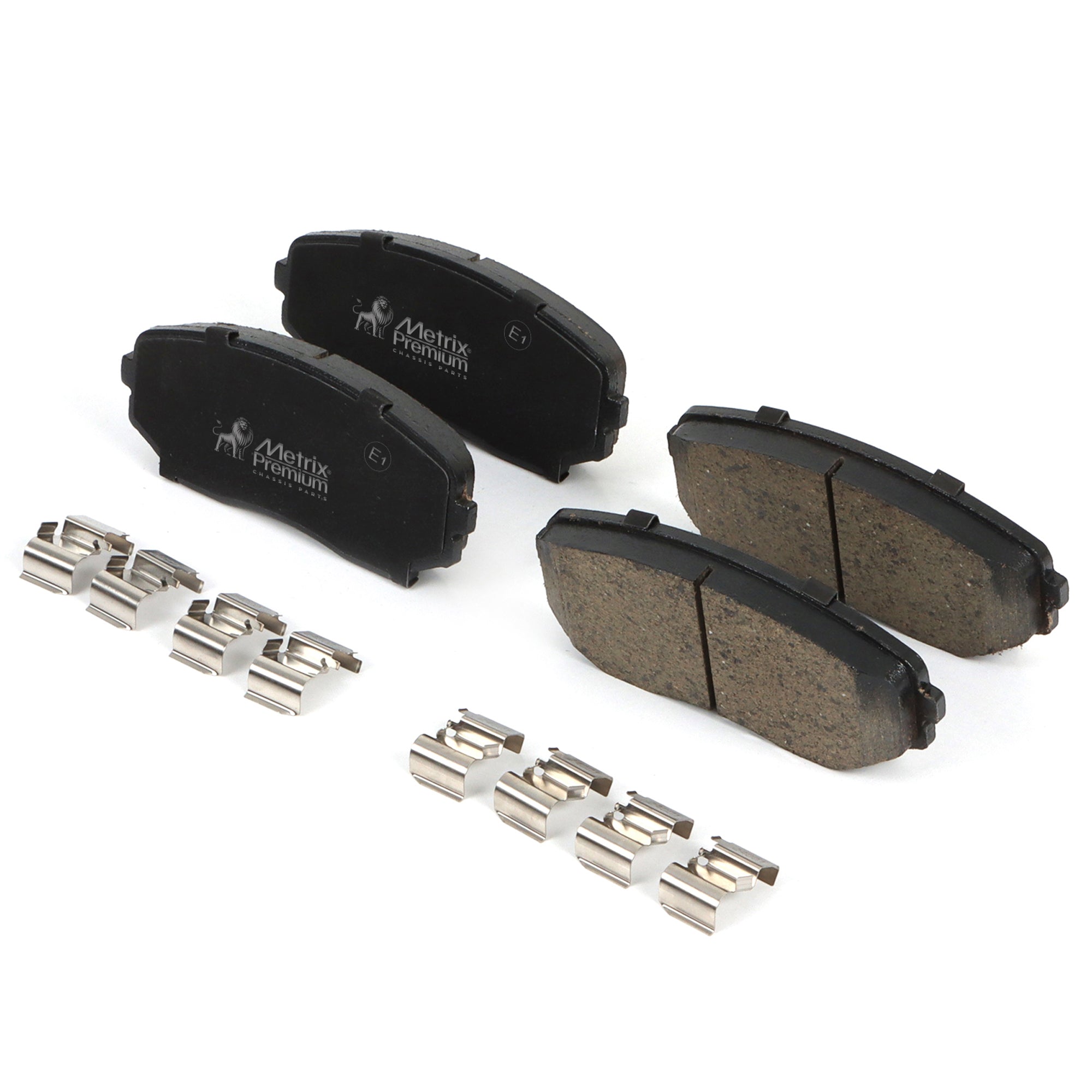 premium stainless-steel hardware (included for select applications), these pads reduce vibration, minimize noise, and improve driving comfort. The OE fit ensures easy installation