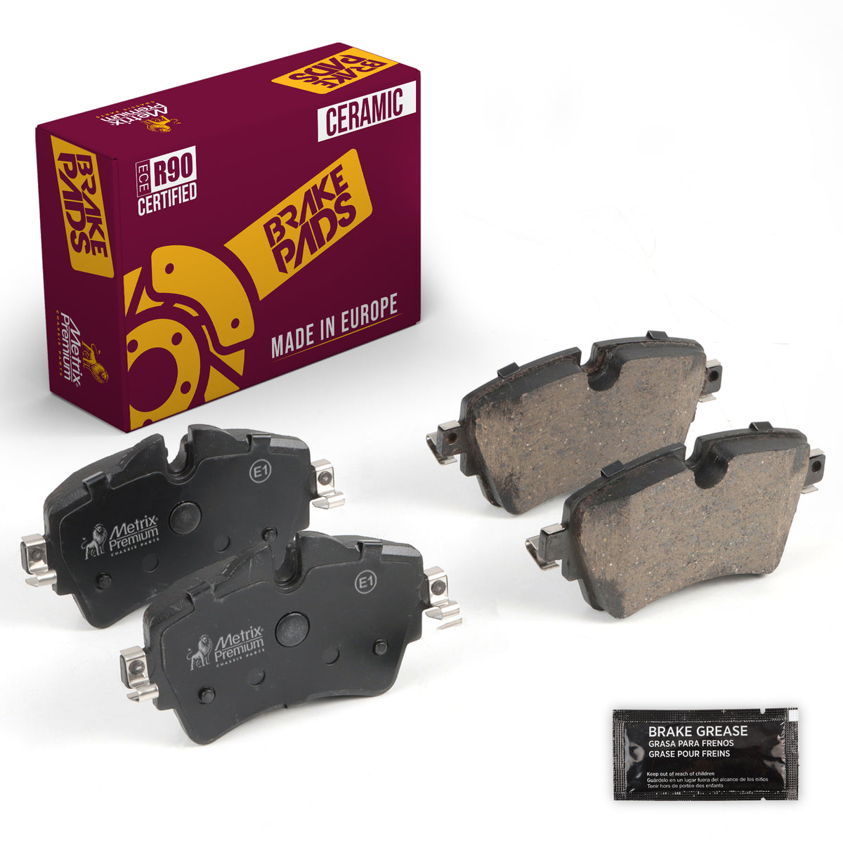 Metrix Premium Front Disc Brake Pad Set 93881MC OEM fit auto parts