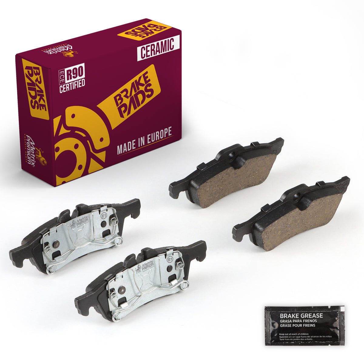 Metrix Premium Chassis Parts Rear Disc Brake Pad Set 93886MC OEM fit auto parts
