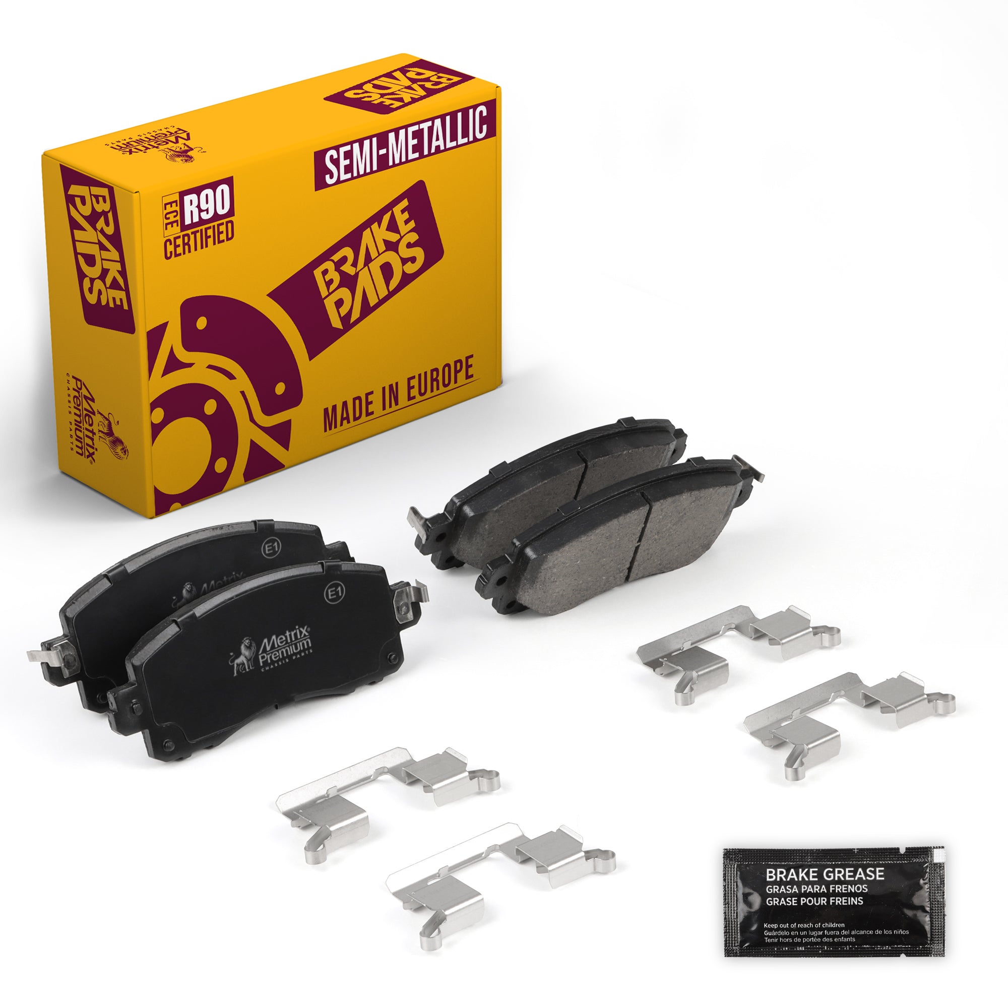 Metrix Premium Chassis Parts Front Disc Brake Pad Set 93923MS OEM fit auto parts