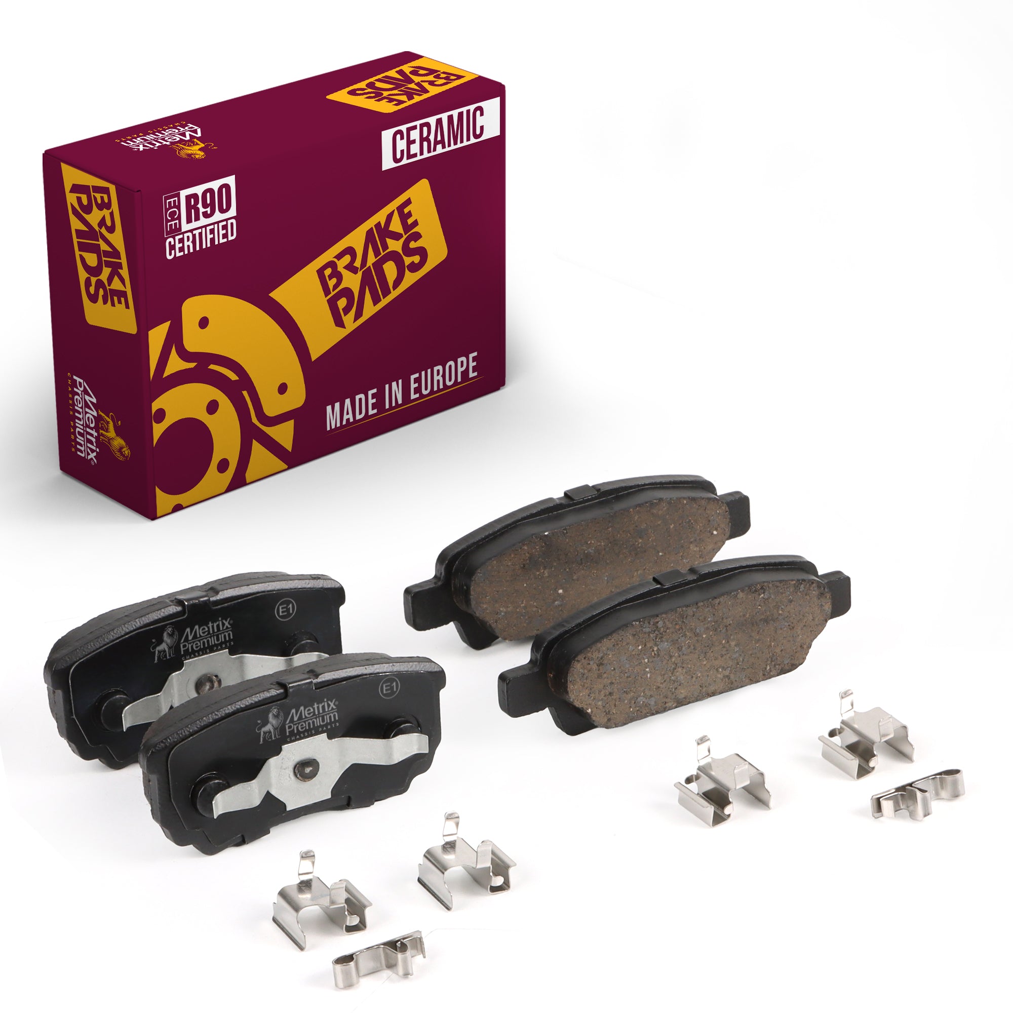 Metrix Premium Rear Disc Brake Pad Set 93925MC OEM fit auto parts