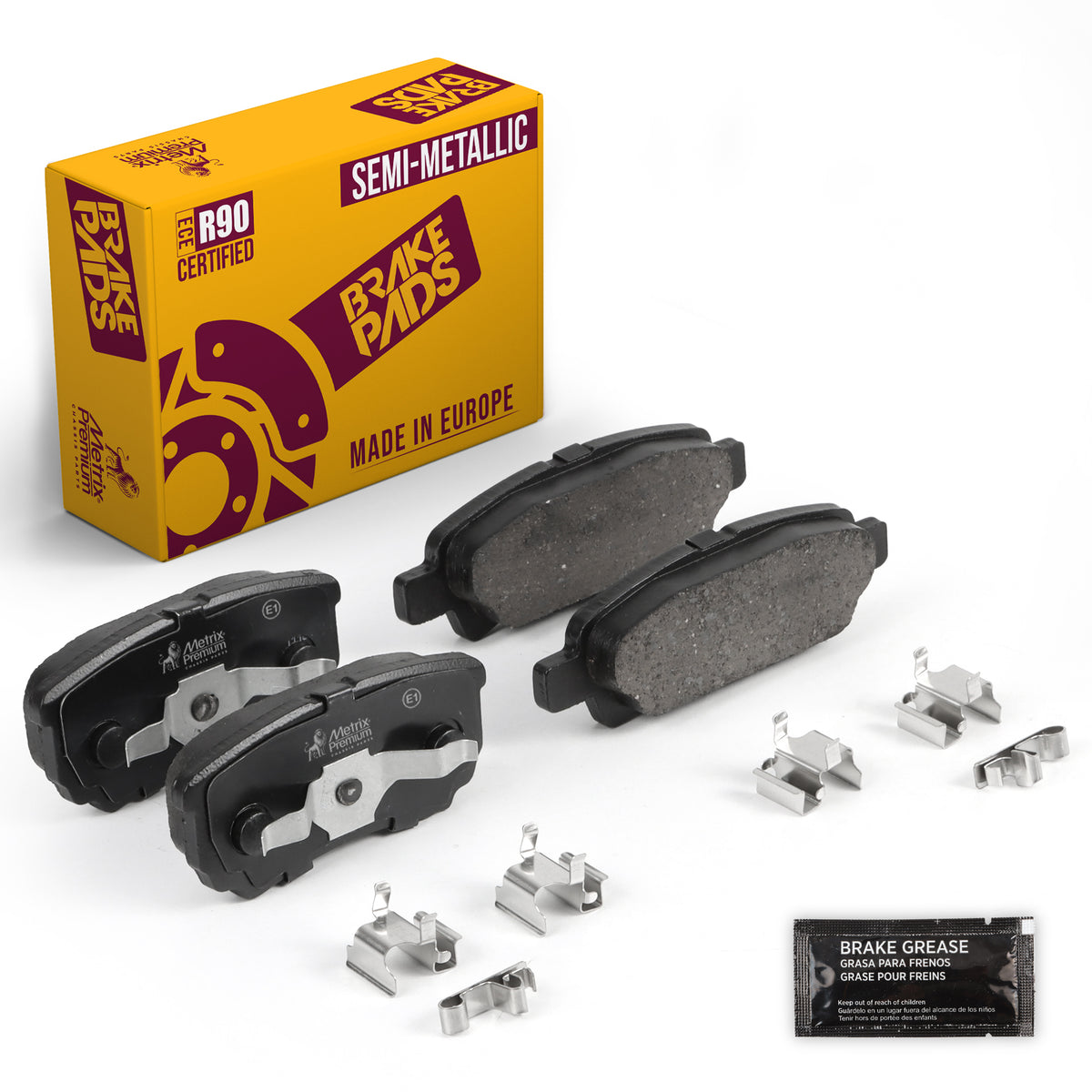 Metrix Premium Chassis Parts Rear Disc Brake Pad Set 93925MS OEM fit auto parts