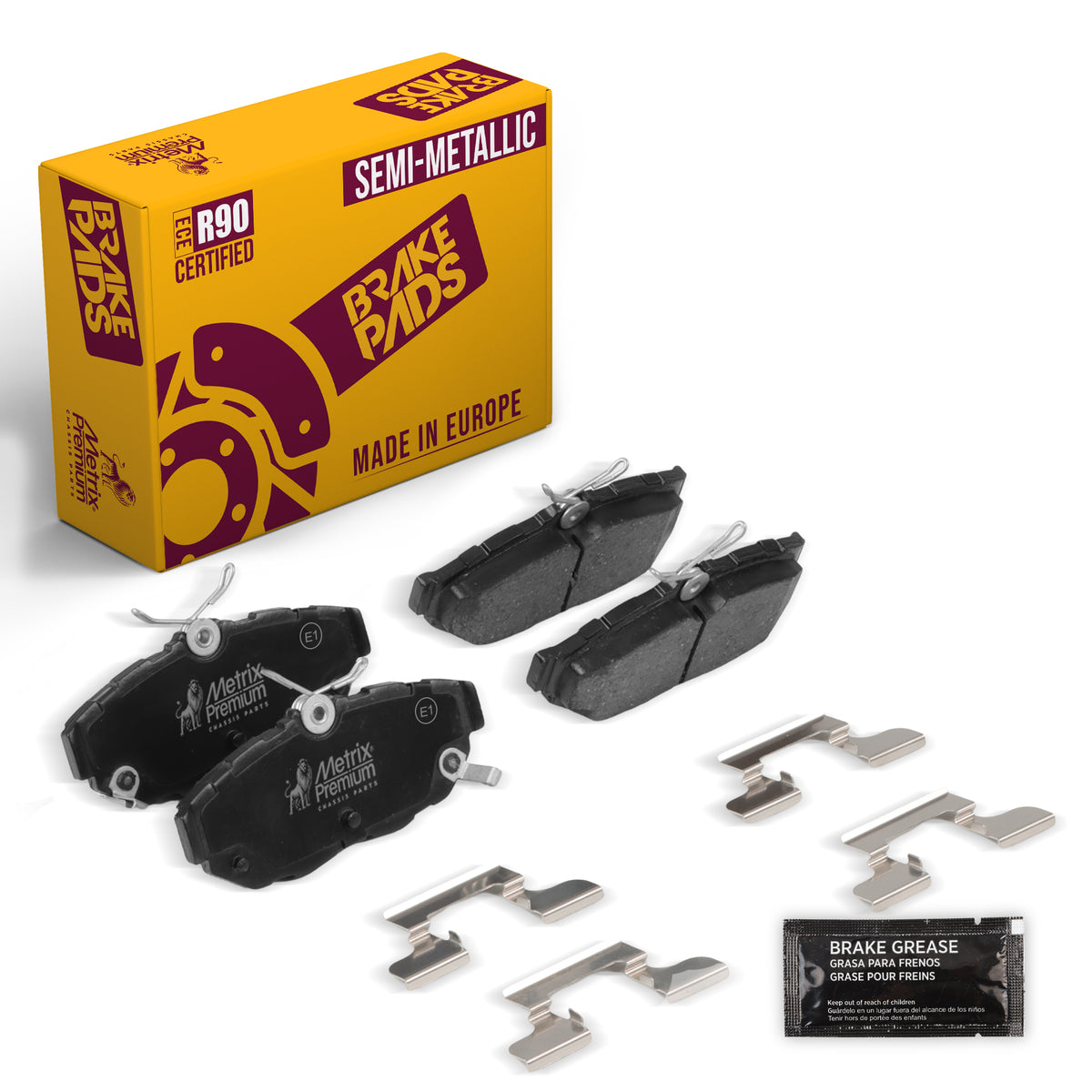 Metrix Premium Rear Disc Brake Pad Set 93937MS OEM fit auto parts
