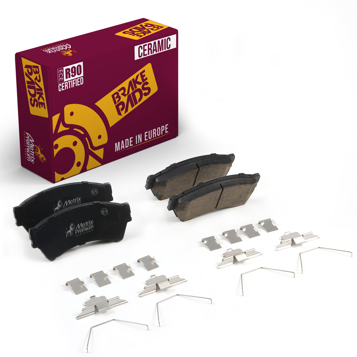 Metrix Premium Front Disc Brake Pad Set 93938MC OEM fit auto parts