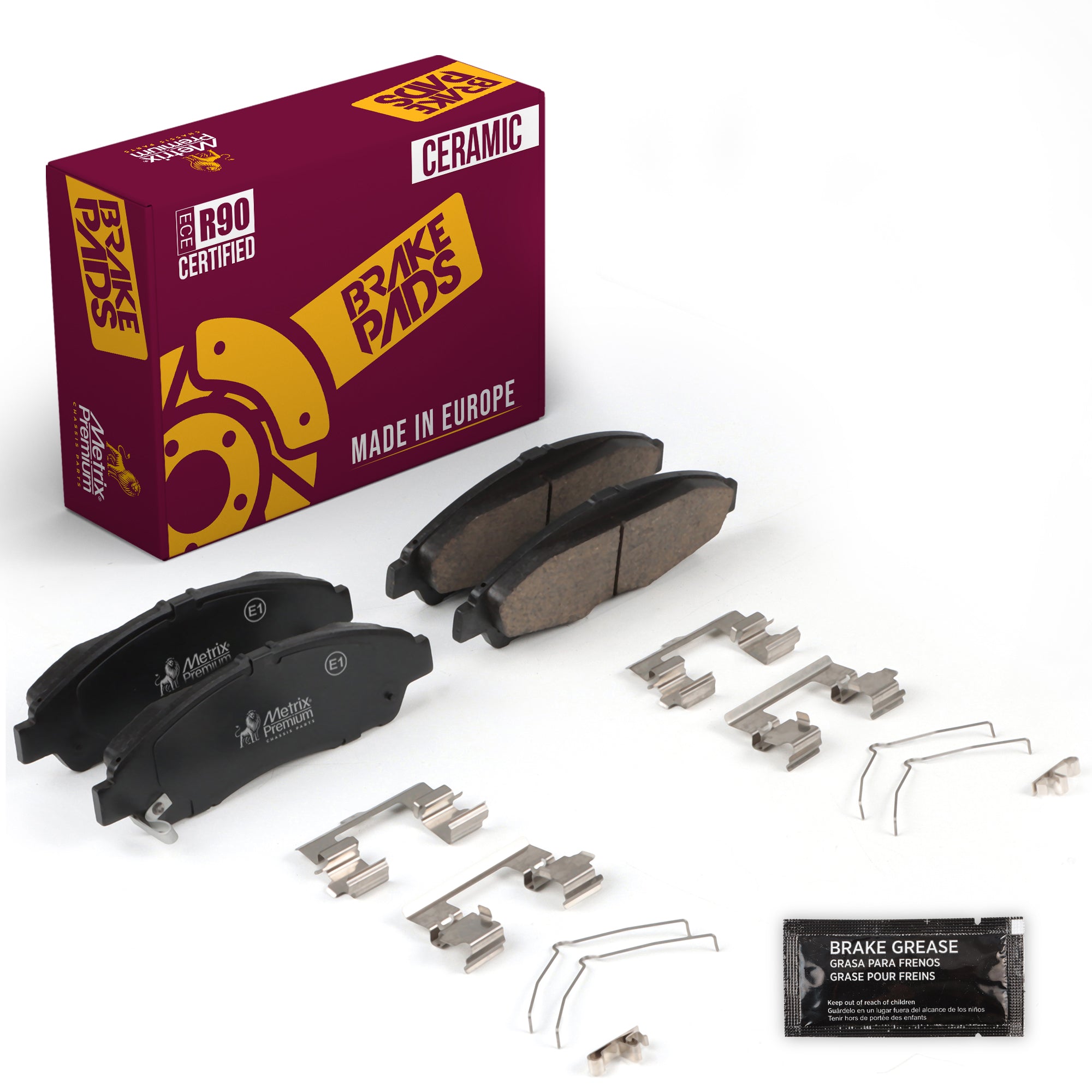 Metrix Premium Front Disc Brake Pad Set 93941MC OEM fit auto parts