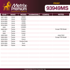 Metrix Premium Chassis Parts  suspension steering brake parts