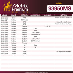 Metrix Premium Chassis Parts  suspension steering brake parts