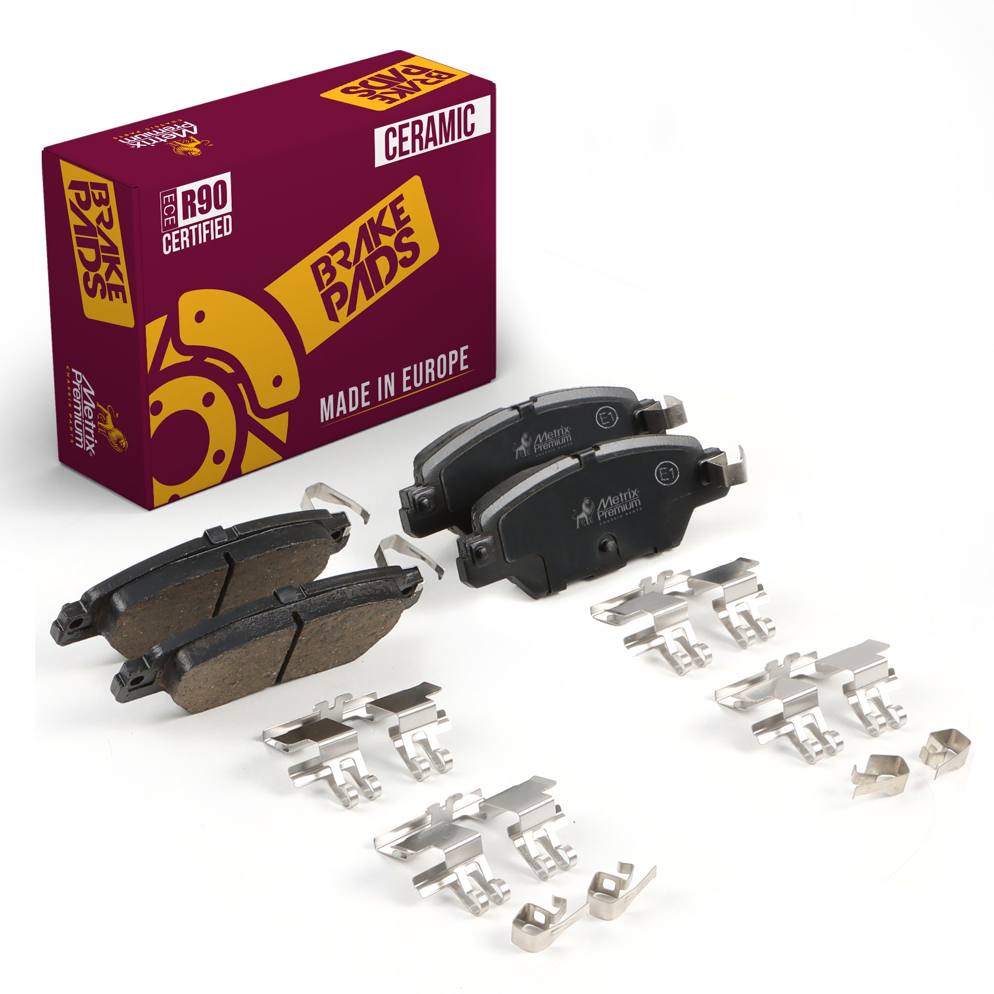 Metrix Premium Rear Disc Brake Pad Set 93955MC OEM fit auto parts