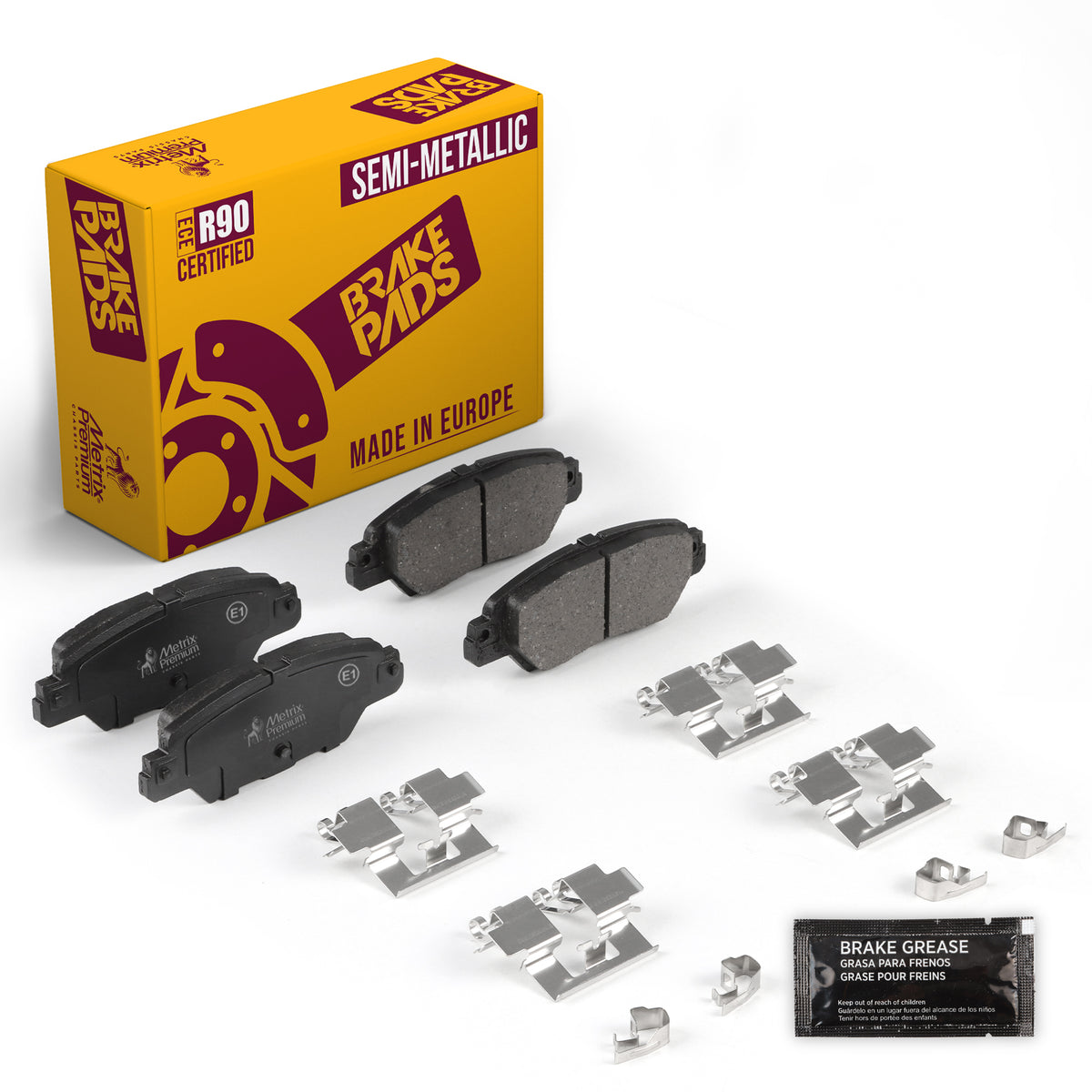 Metrix Premium Chassis Parts Rear Disc Brake Pad Set 93955MS OEM fit auto parts