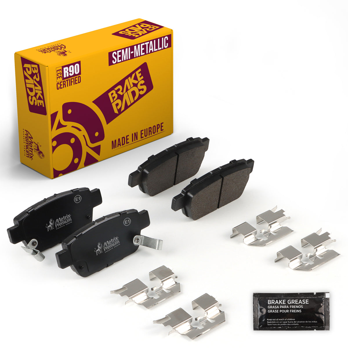 Metrix Premium Chassis Parts Rear Disc Brake Pad Set 93958MS OEM fit auto parts