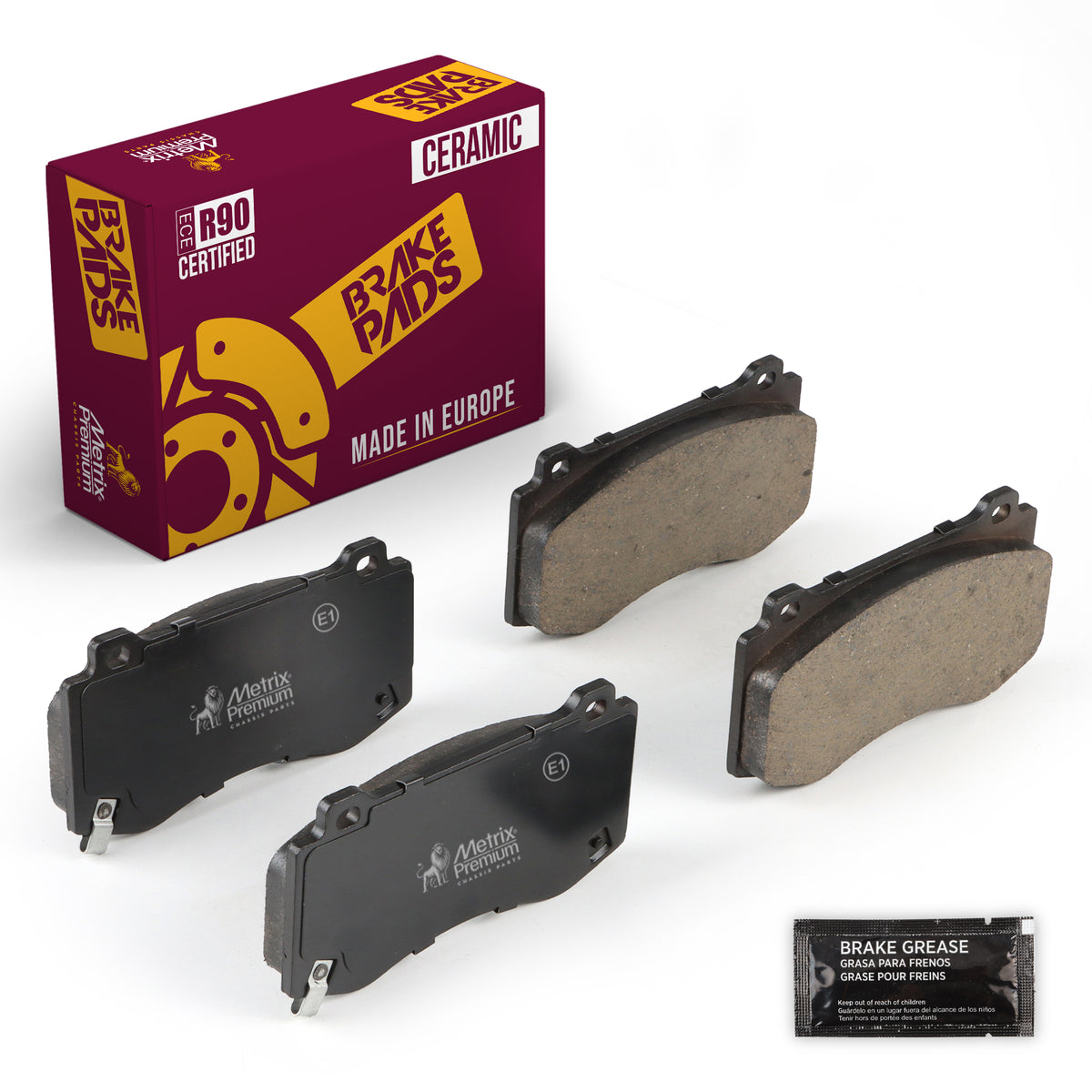 Metrix Premium Chassis Parts Front Disc Brake Pad Set 93959MC OEM fit auto parts