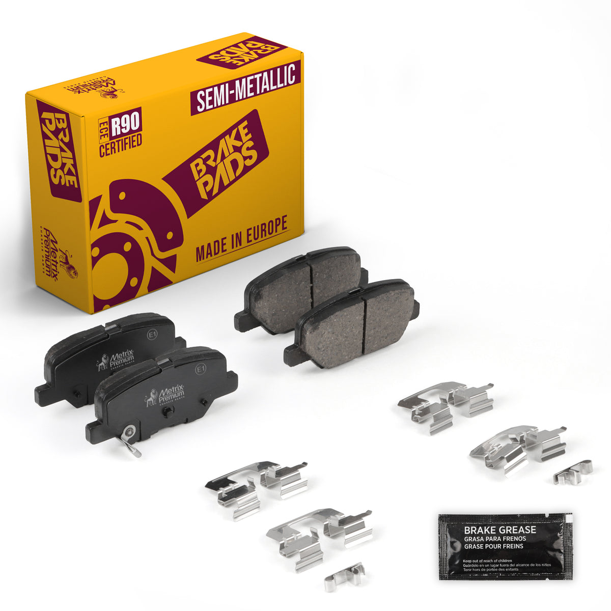 Metrix Premium Chassis Parts Rear Disc Brake Pad Set 93962MS OEM fit auto parts