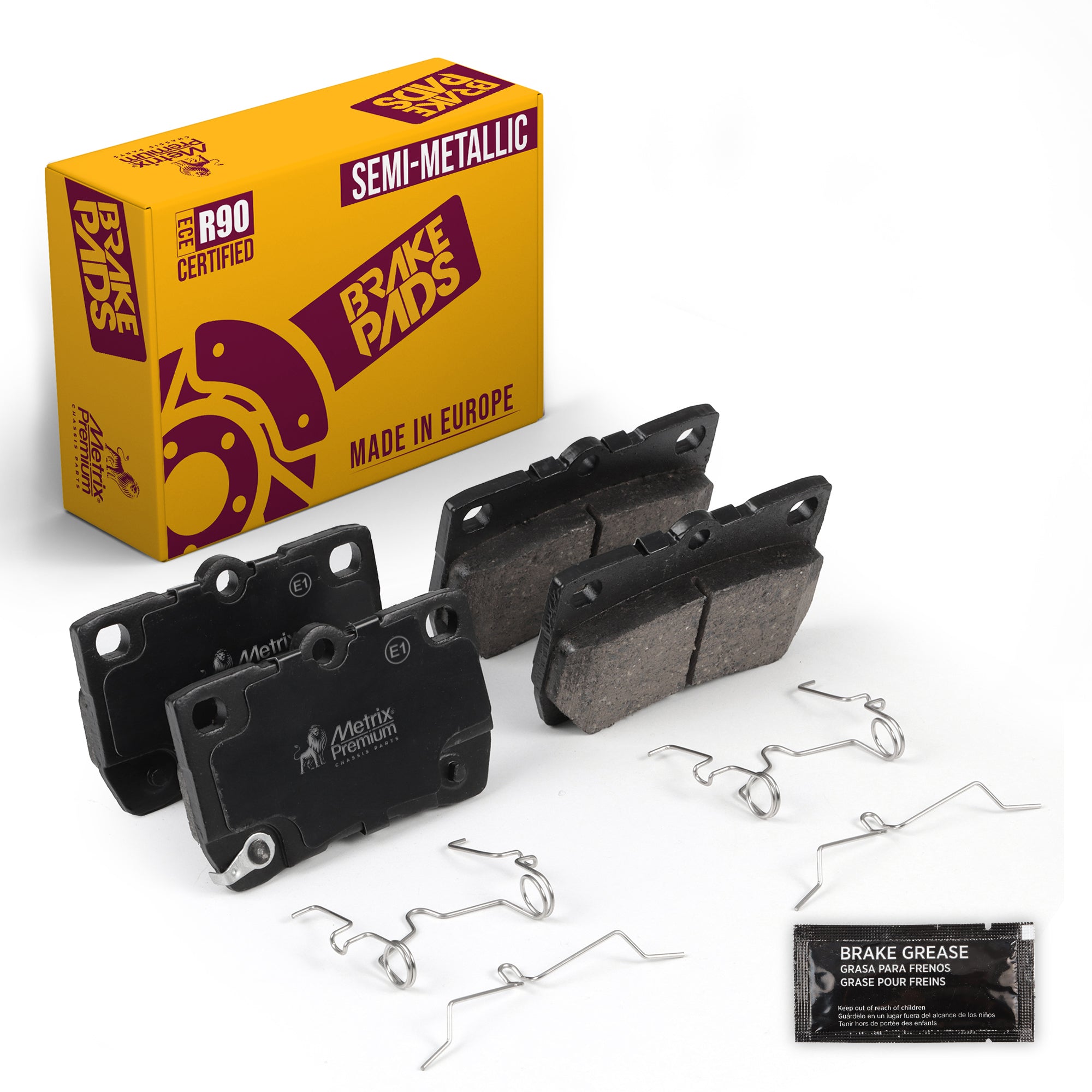 Metrix Premium Chassis Parts Rear Disc Brake Pad Set 93964MS OEM fit auto parts