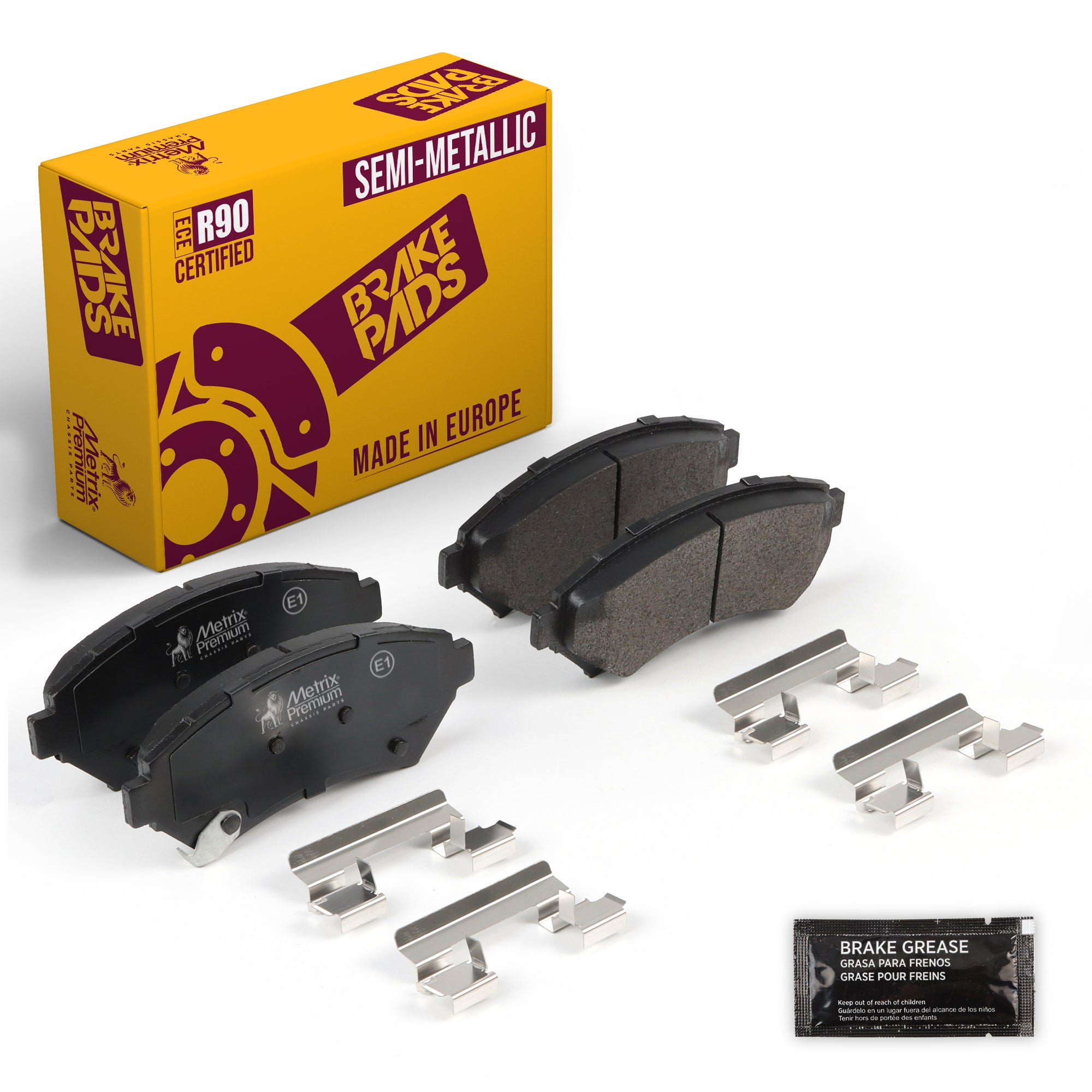 Metrix Premium Front Disc Brake Pad Set 93975MS OEM fit auto parts