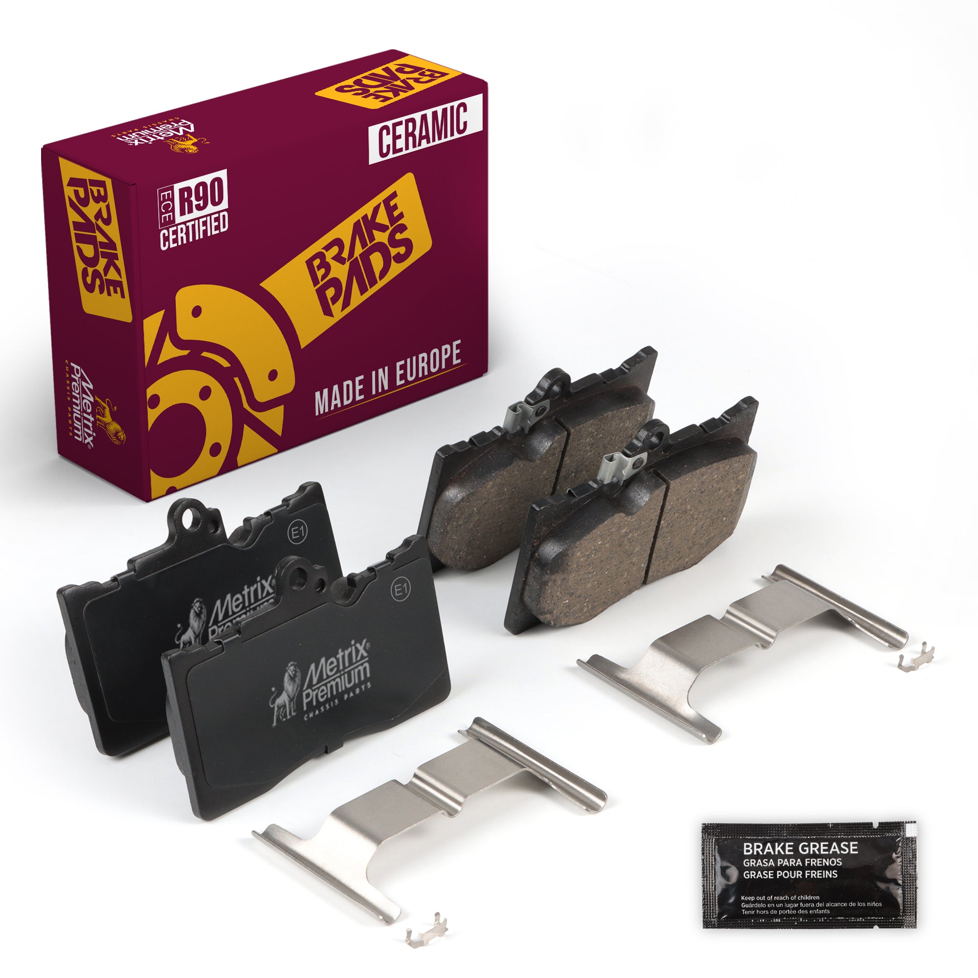 Metrix Premium Front Disc Brake Pad Set 93976MC OEM fit auto parts