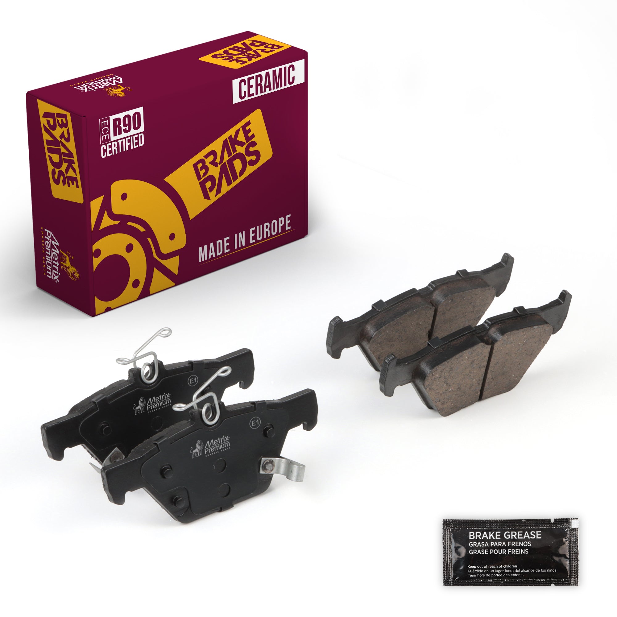 Metrix Premium Rear Disc Brake Pad Set 93989MC OEM fit auto parts