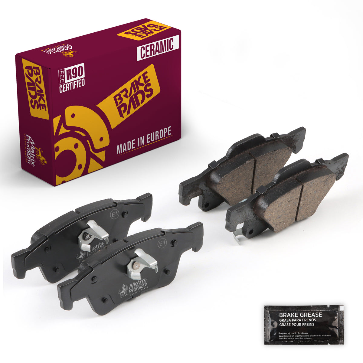 Metrix Premium Rear Disc Brake Pad Set 94007MC OEM fit auto parts