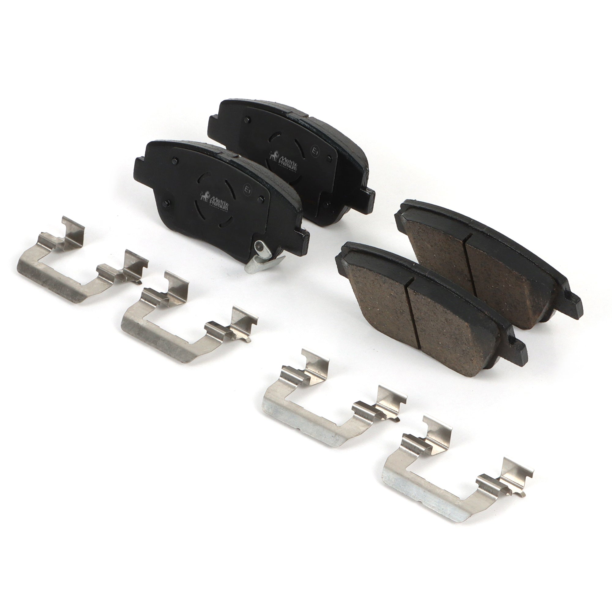 premium stainless-steel hardware (included for select applications), these pads reduce vibration, minimize noise, and improve driving comfort. The OE fit ensures easy installation