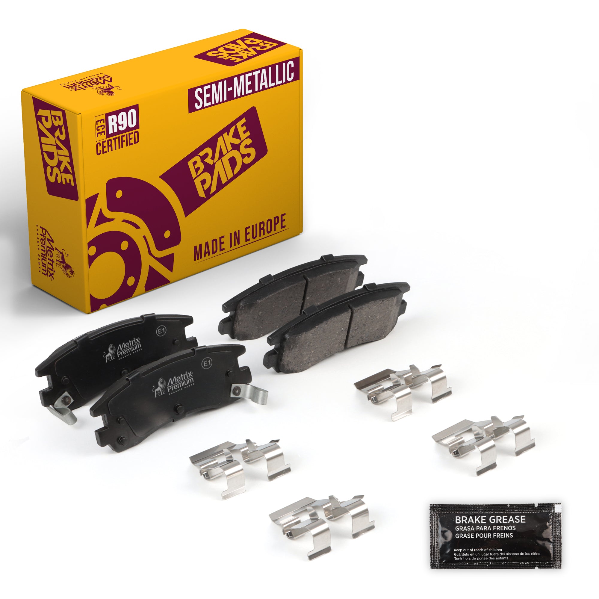 Metrix Premium Rear Disc Brake Pad Set 94012MS OEM fit auto parts