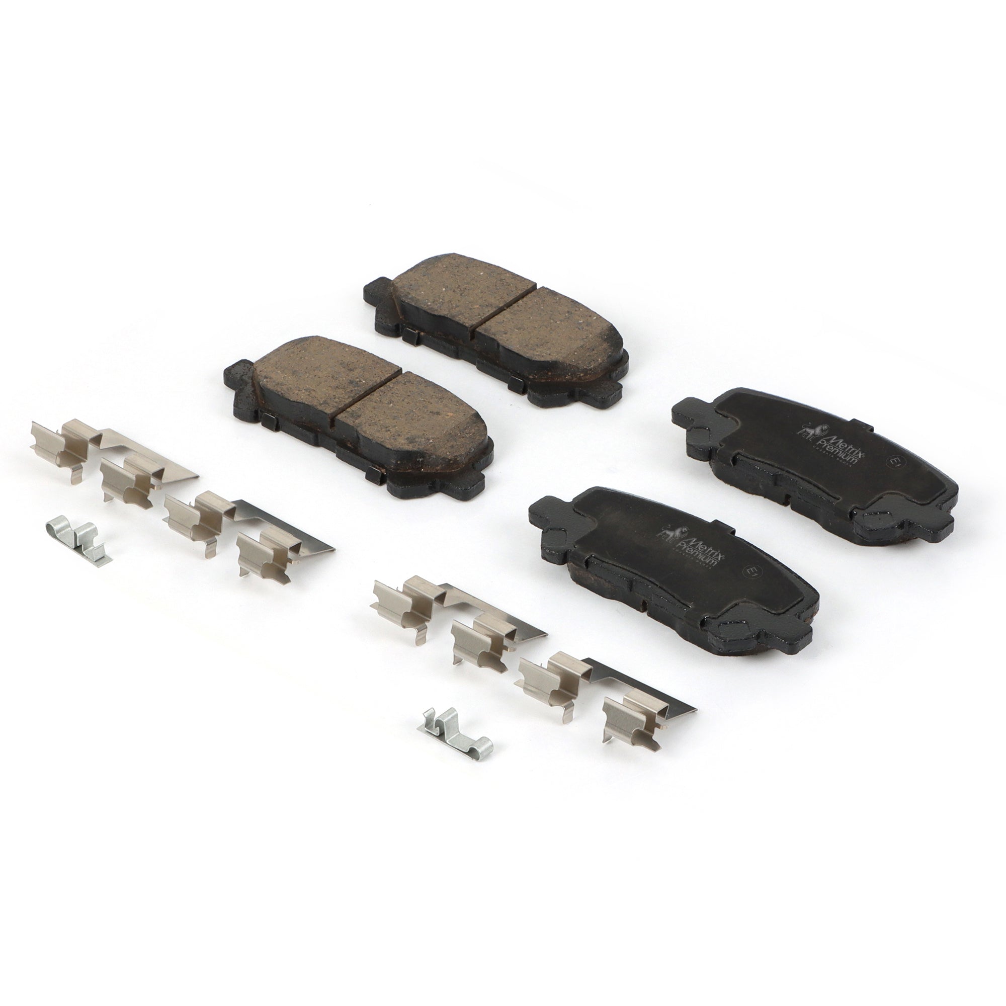 Metrix Premium 3 PC Rear Ceramic Disc Brake Pad Set & Solid Brake Rotor Kit 96291MT Low Dust Technology Clean Wheels