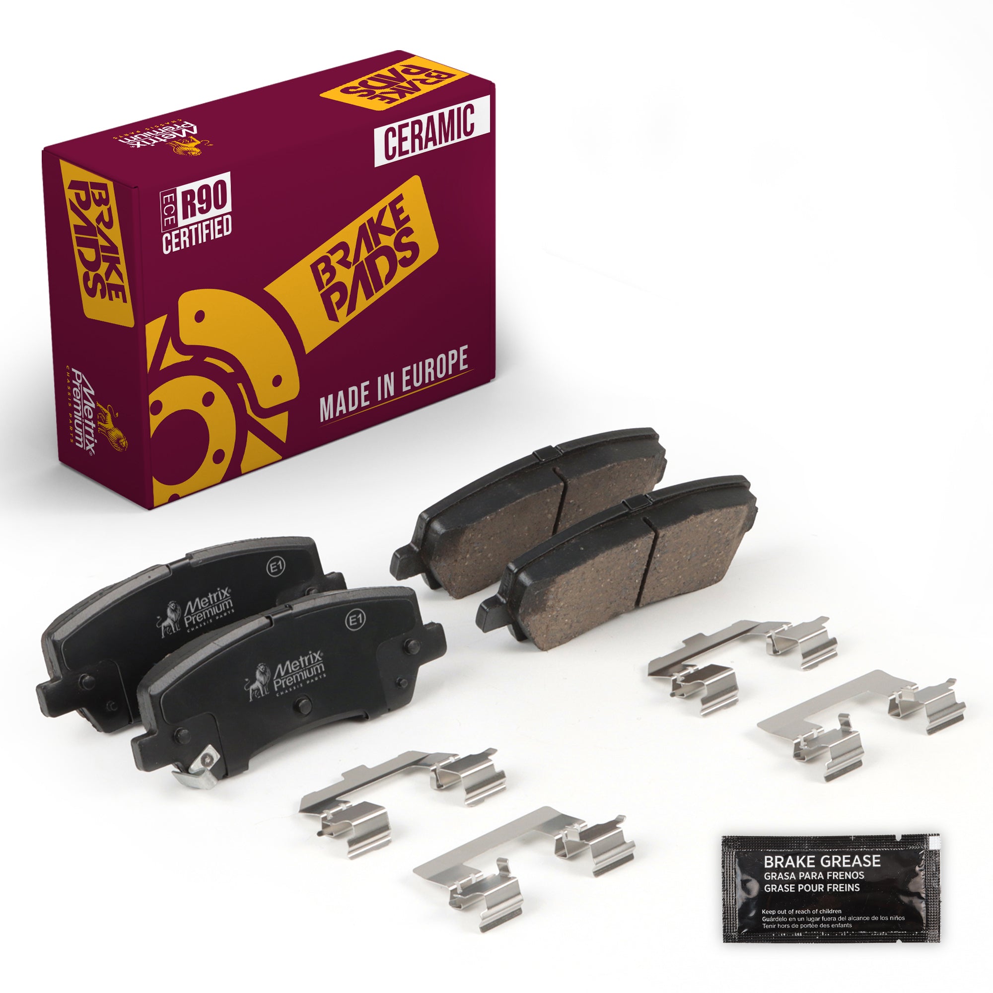 Metrix Premium Rear Disc Brake Pad Set 94026MC OEM fit auto parts