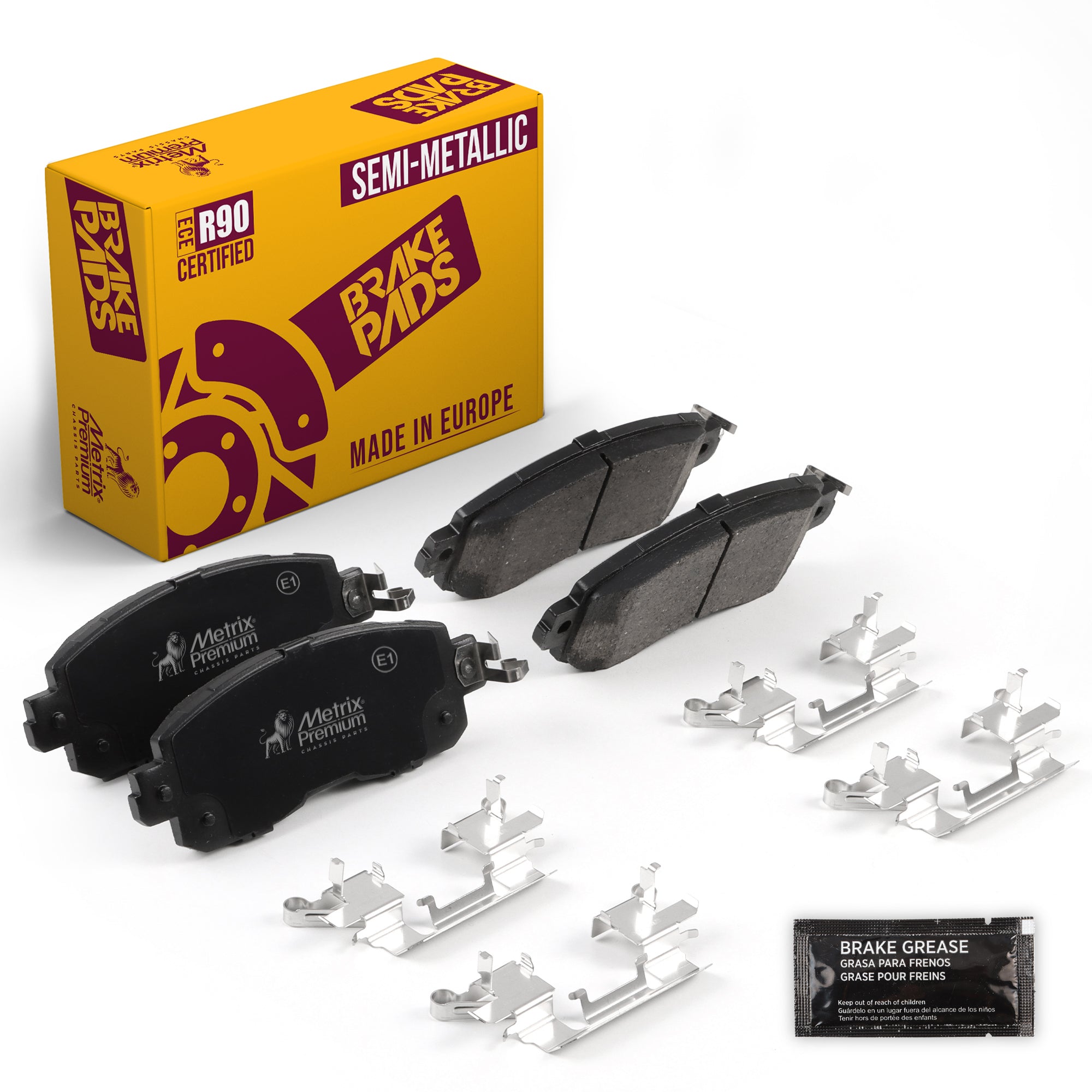 Metrix Premium Chassis Parts Front Disc Brake Pad Set 94032MS OEM fit auto parts