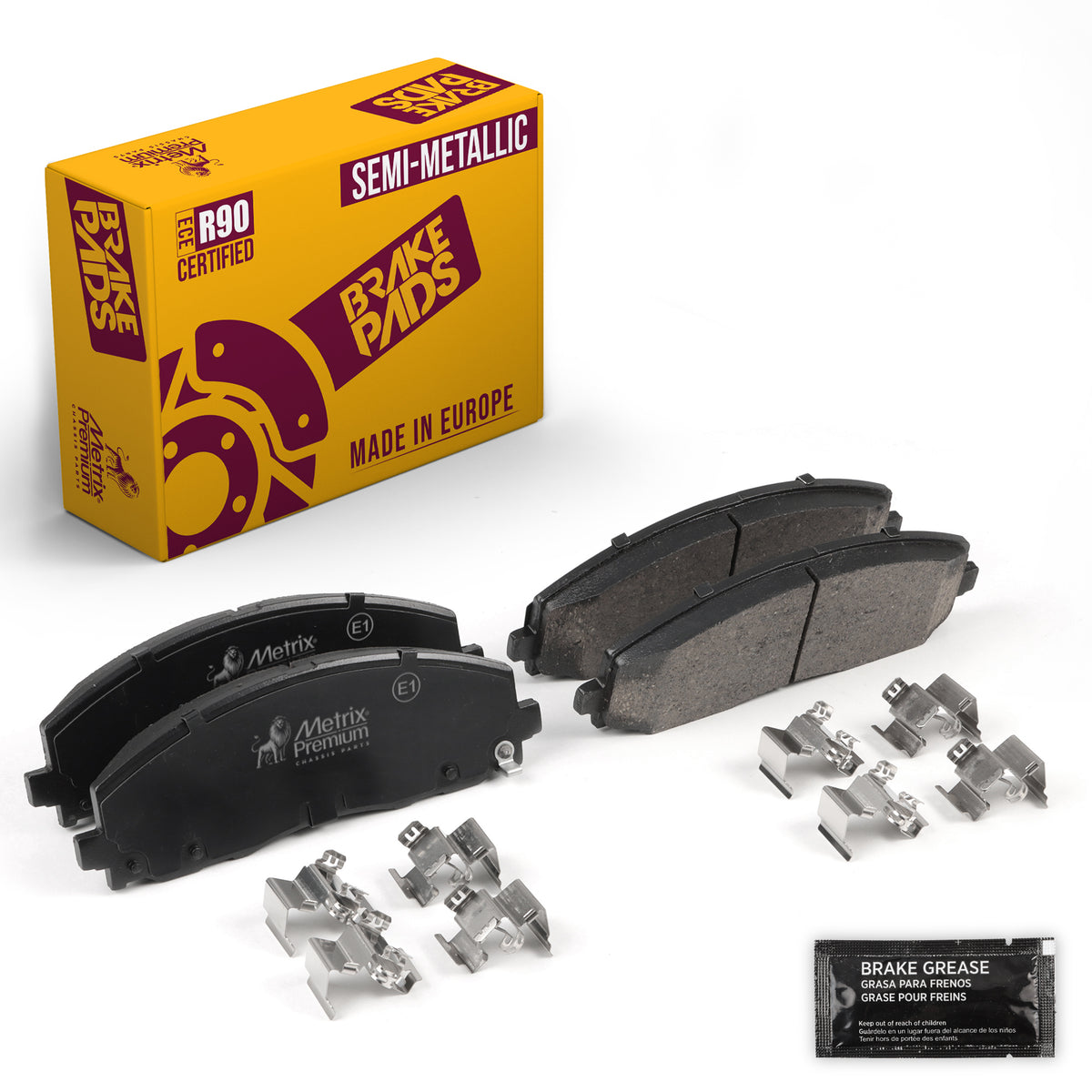 Metrix Premium Chassis Parts Front Disc Brake Pad Set 94037MS OEM fit auto parts