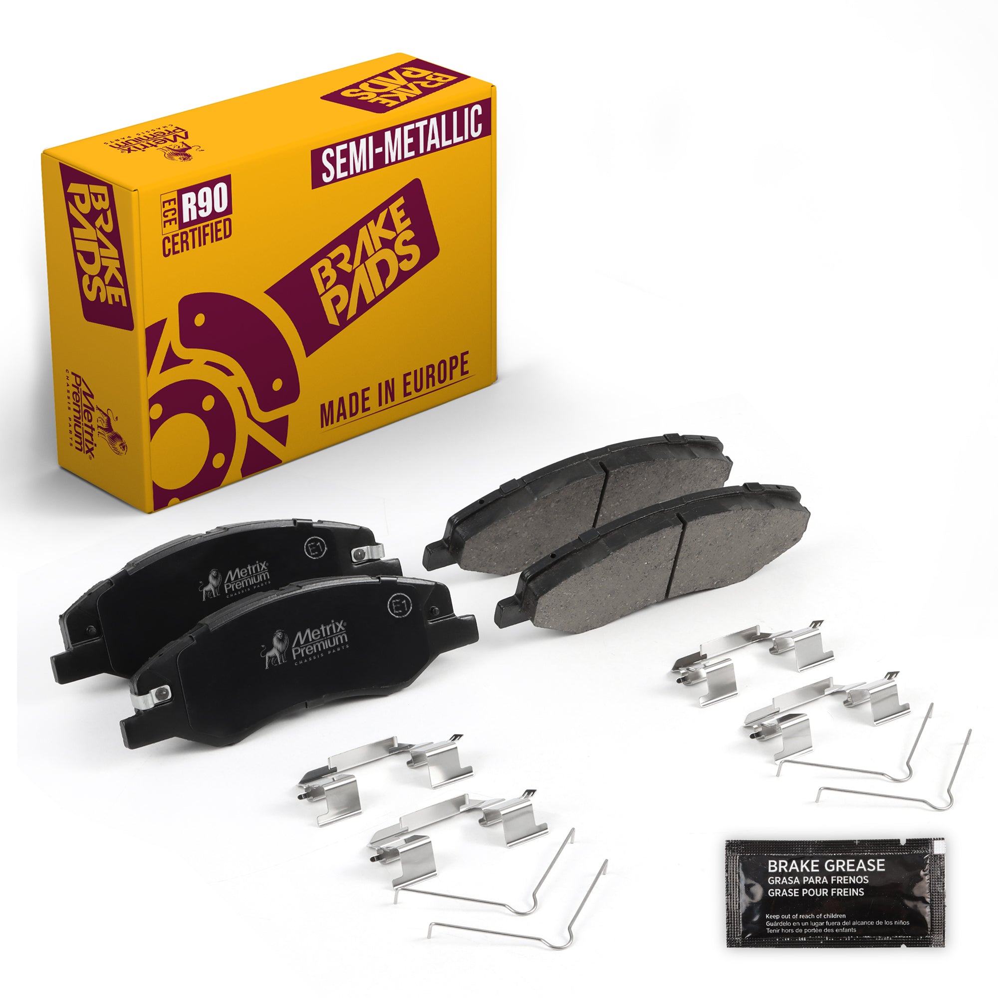 Metrix Premium Chassis Parts Front Disc Brake Pad Set 94040MS OEM fit auto parts