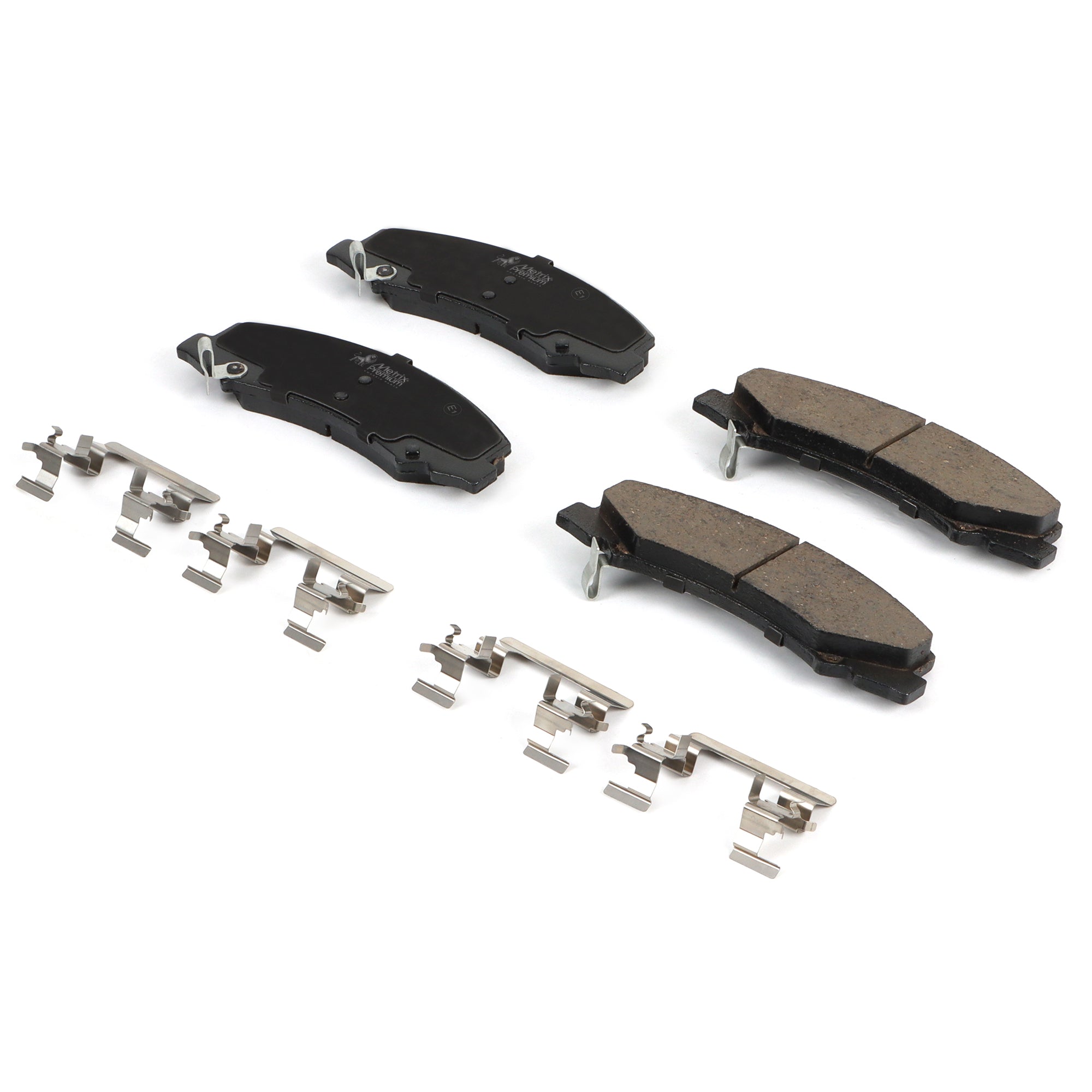 Metrix Premium 3 PC Front Ceramic Disc Brake Pad Set & Vented Brake Rotor Kit 96307MT Low Dust Technology Clean Wheels