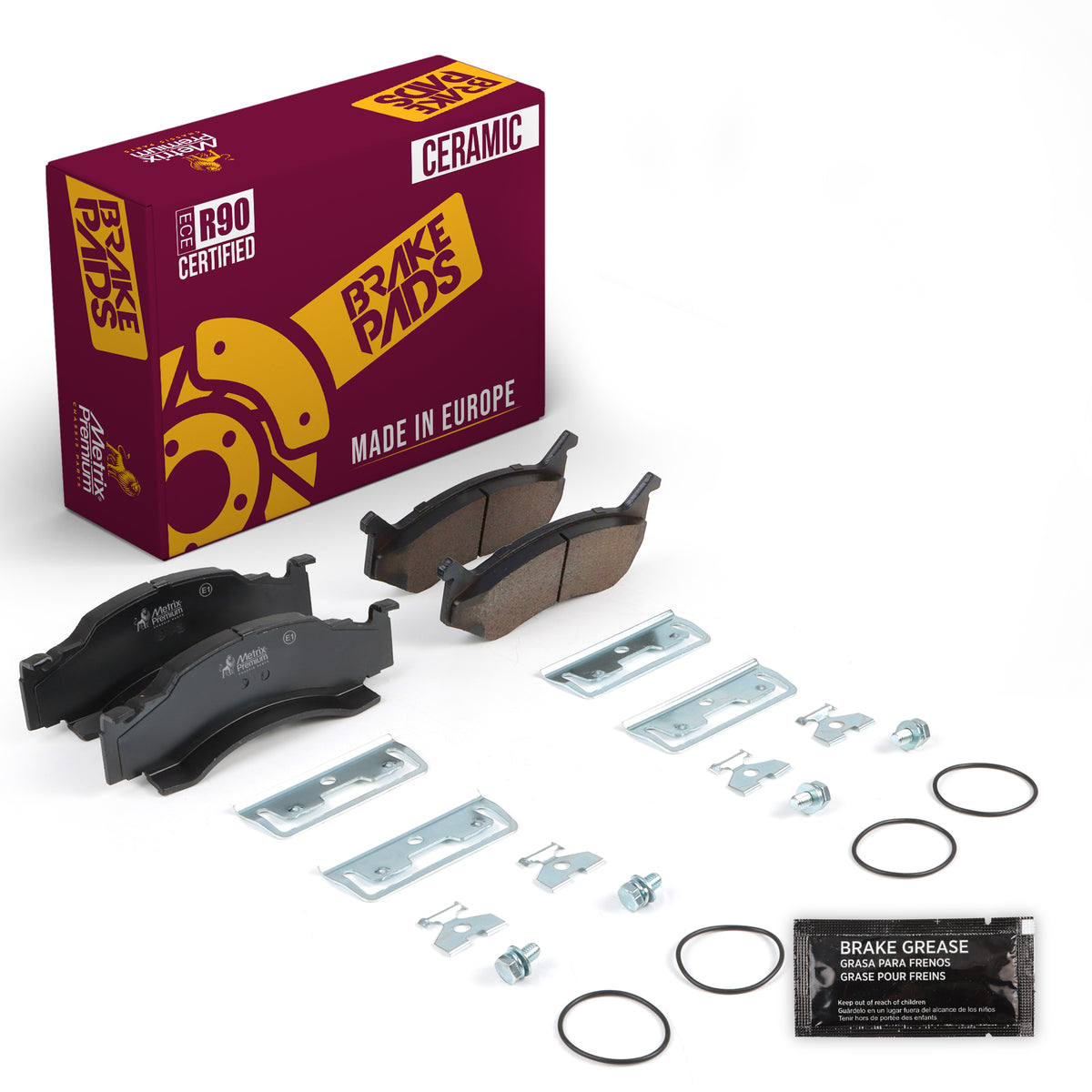 Metrix Premium Chassis Parts Front Disc Brake Pad Set 94046MC for CHRYSLER, DODGE, PLYMOUTH