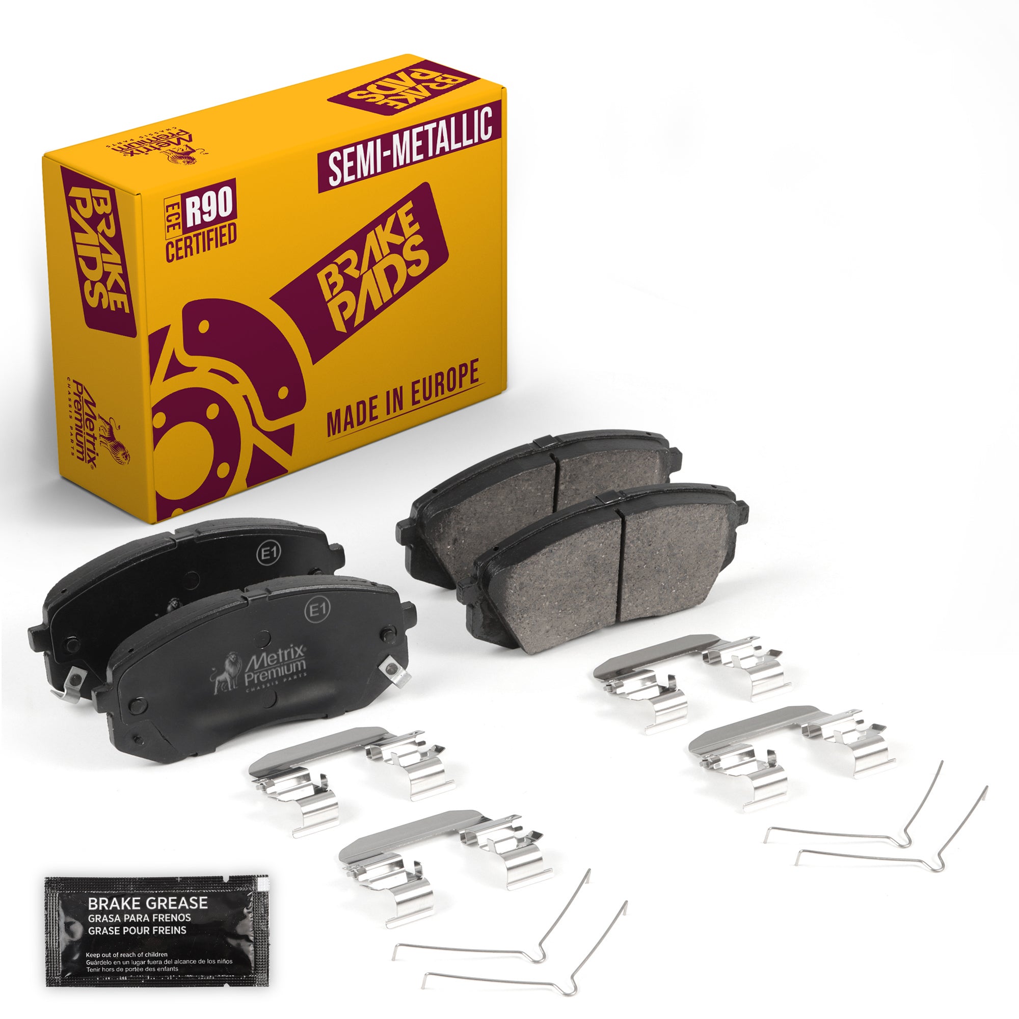 Metrix Premium Chassis Parts Front Disc Brake Pad Set 94047MS OEM fit auto parts